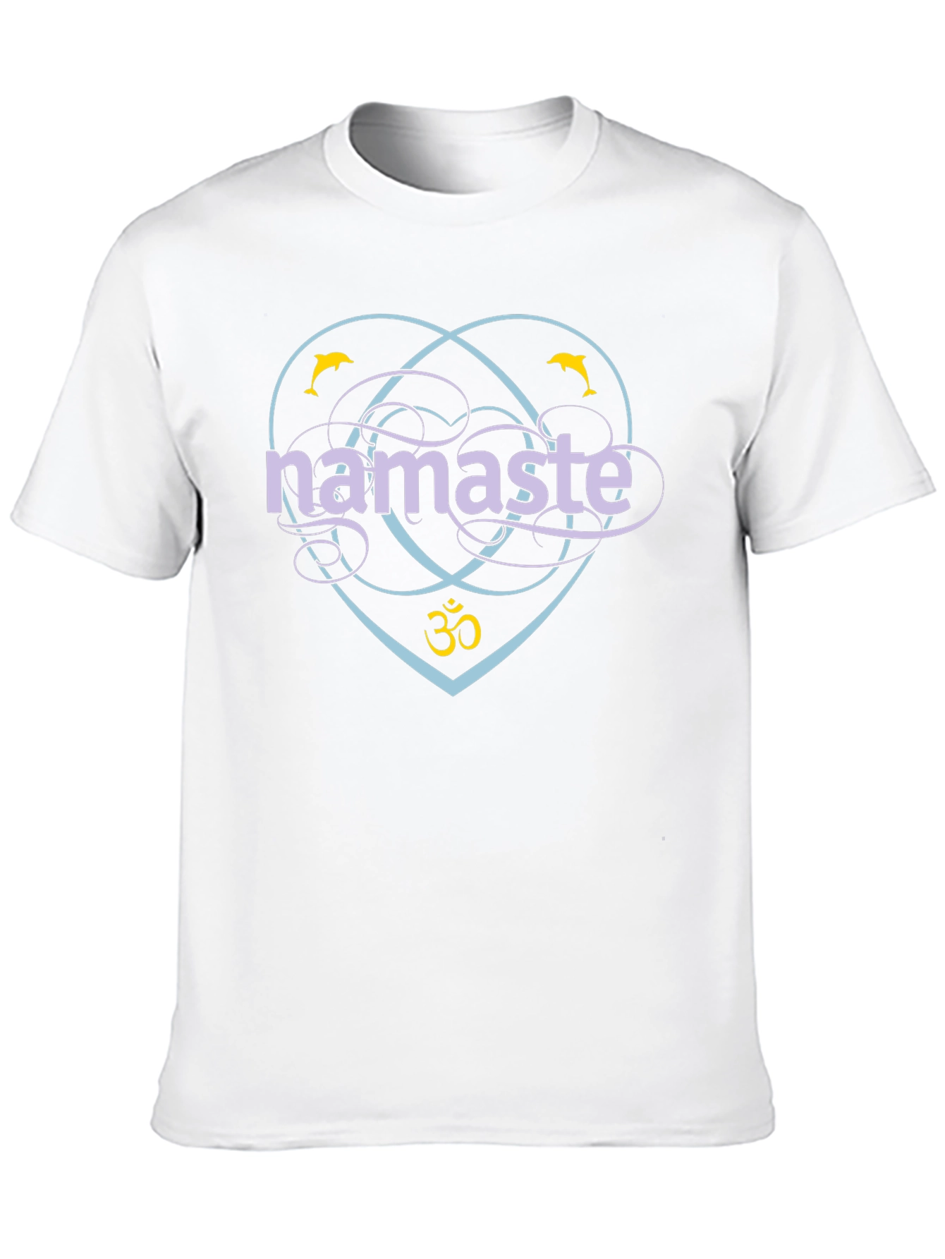 Namaste Dolphin Graphic T-Shirt - Yoga & Meditation