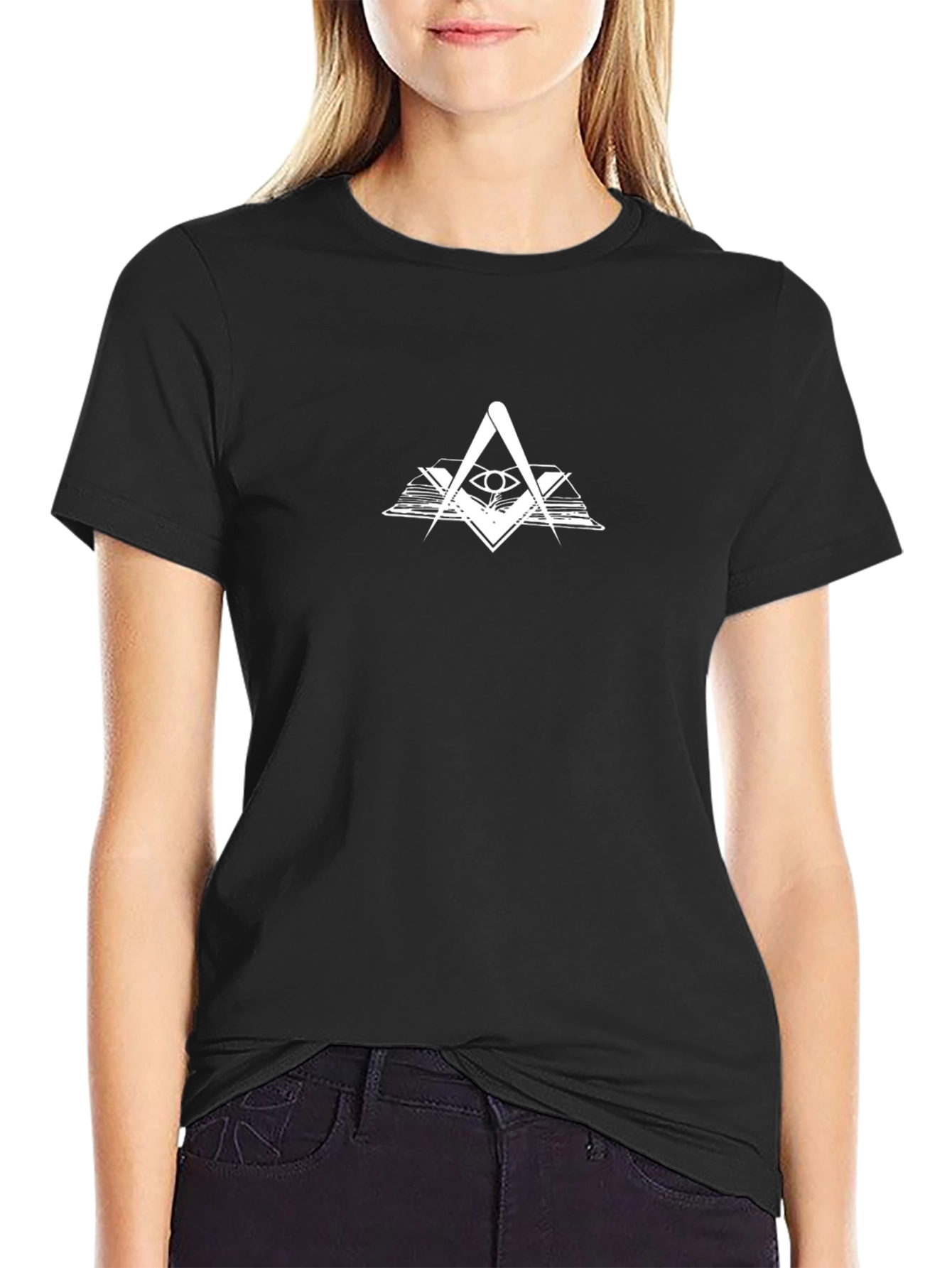 Mystic Eye Square & Compass Black T-Shirt