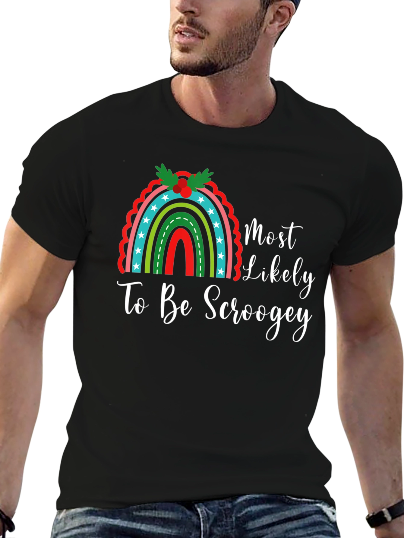 Most Likely To Be Scroogey Christmas Graphic Tee