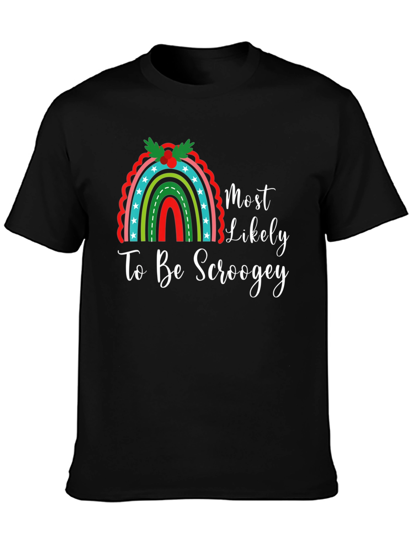 Most Likely To Be Scroogey Christmas Graphic Tee