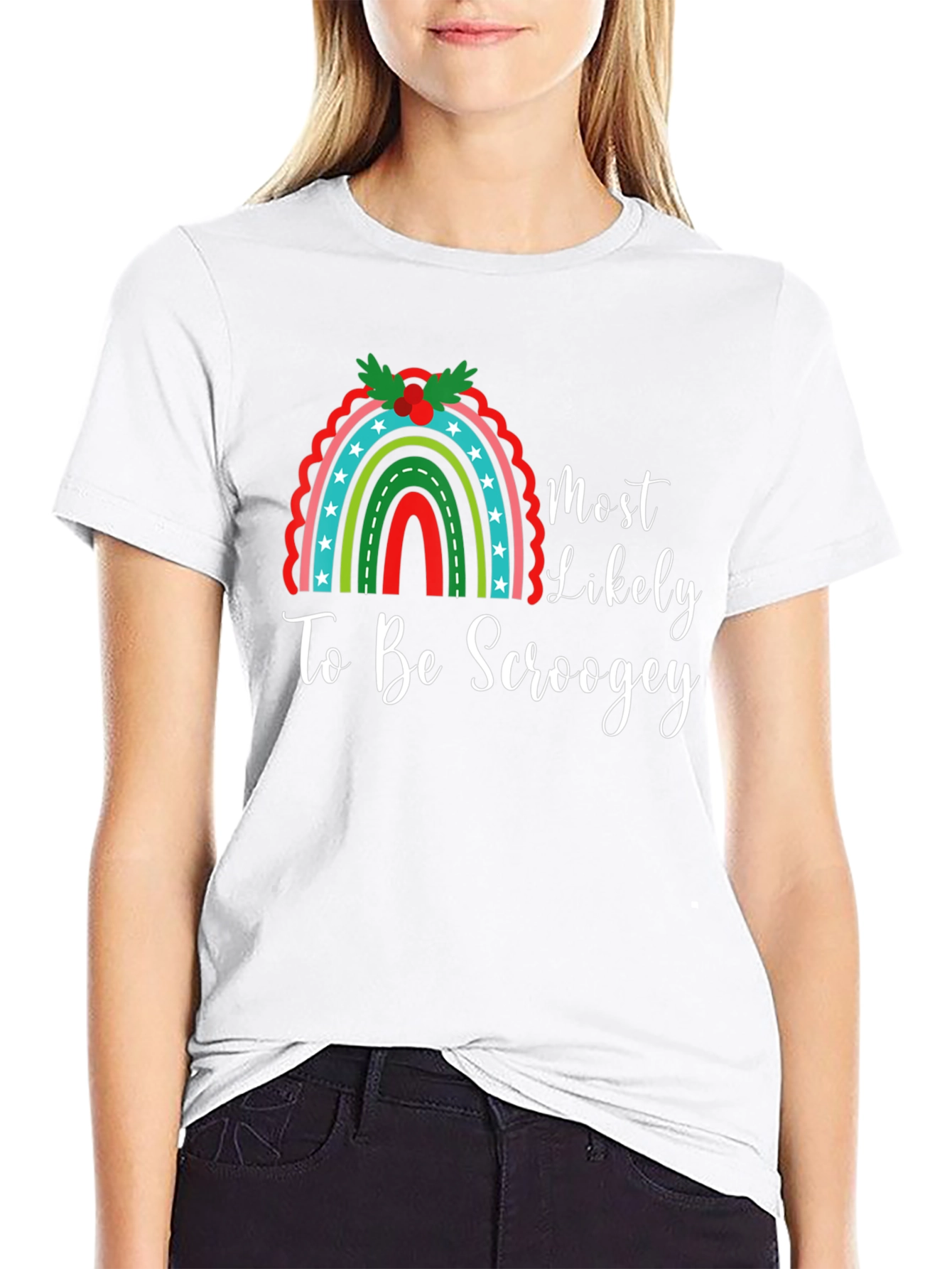 Most Likely To Be Scroogey Christmas Graphic Tee