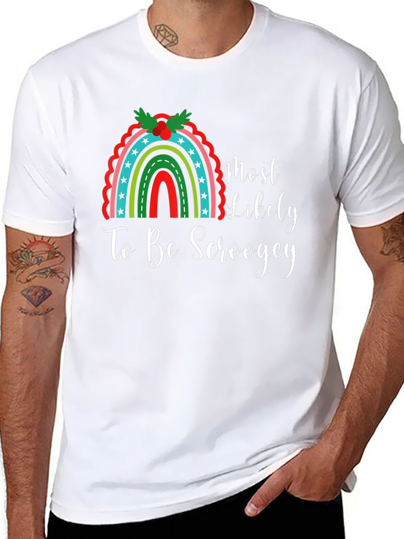 Most Likely To Be Scroogey Christmas Graphic Tee