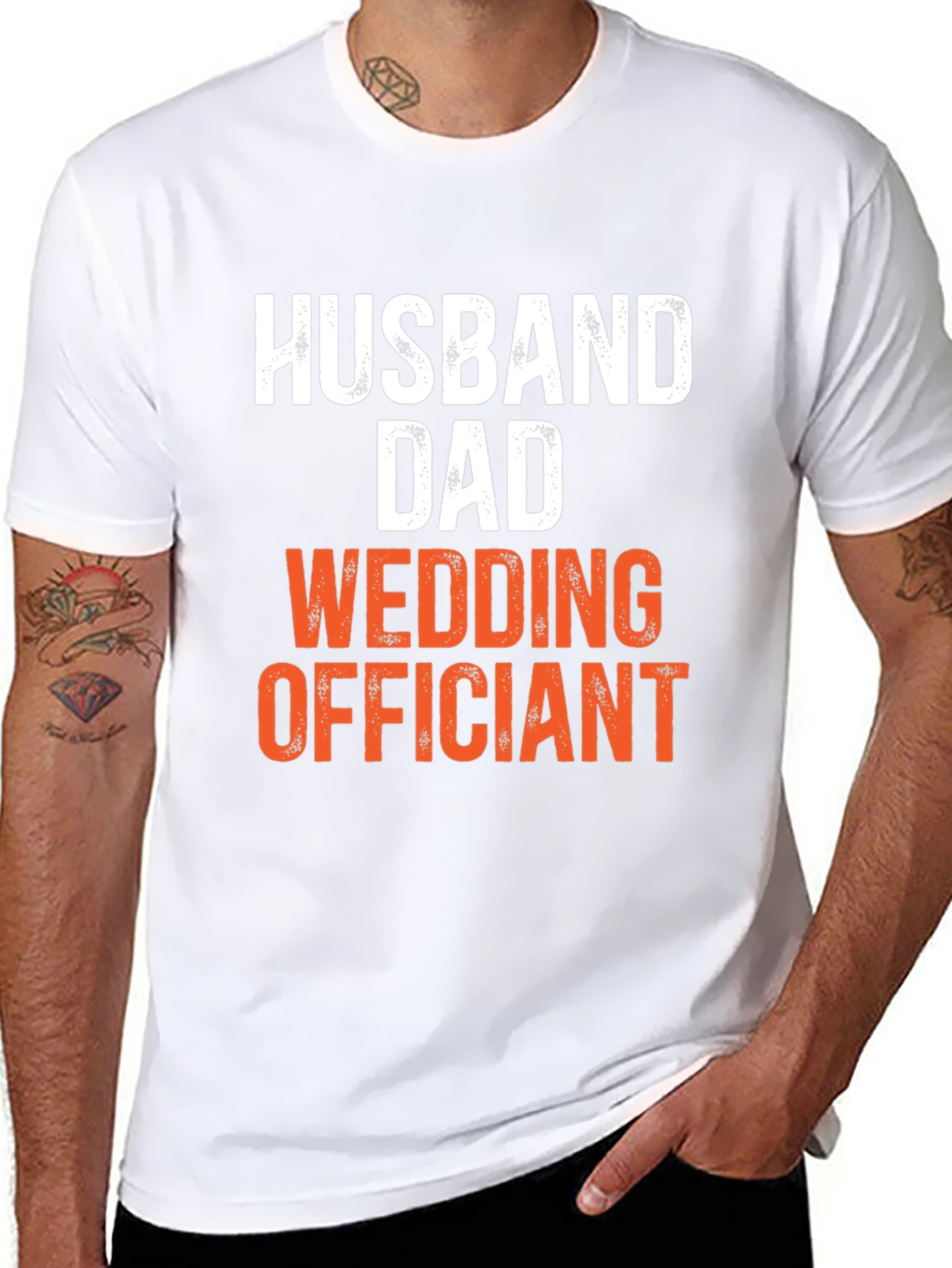 Husband Dad Wedding Officiant T-Shirt