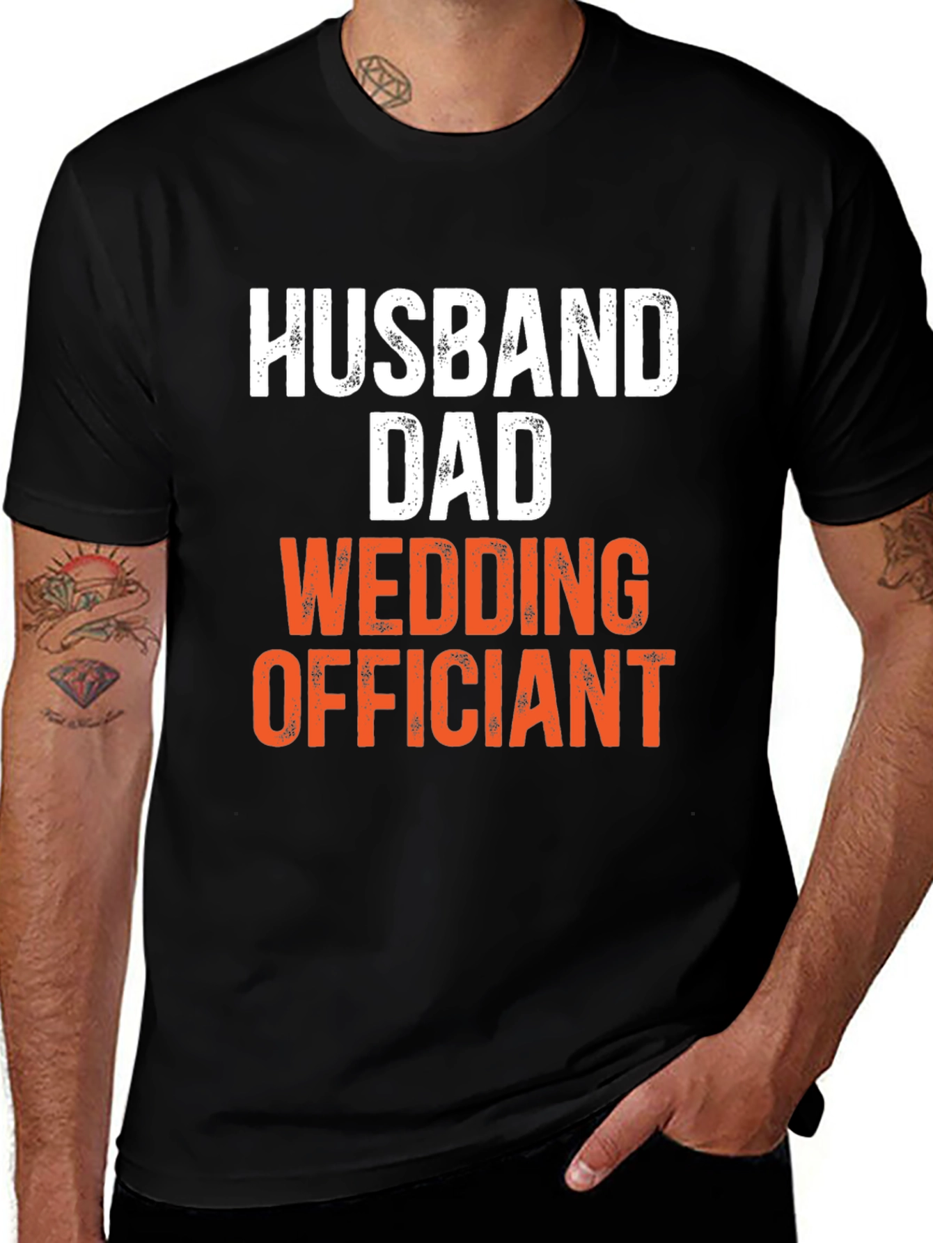 Husband Dad Wedding Officiant T-Shirt