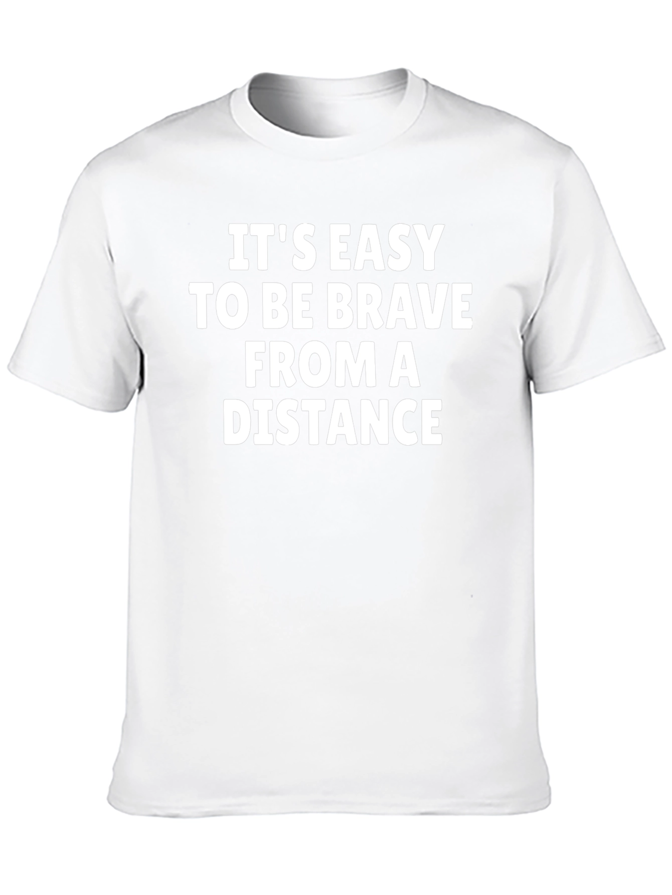 Brave From A Distance Black T-Shirt