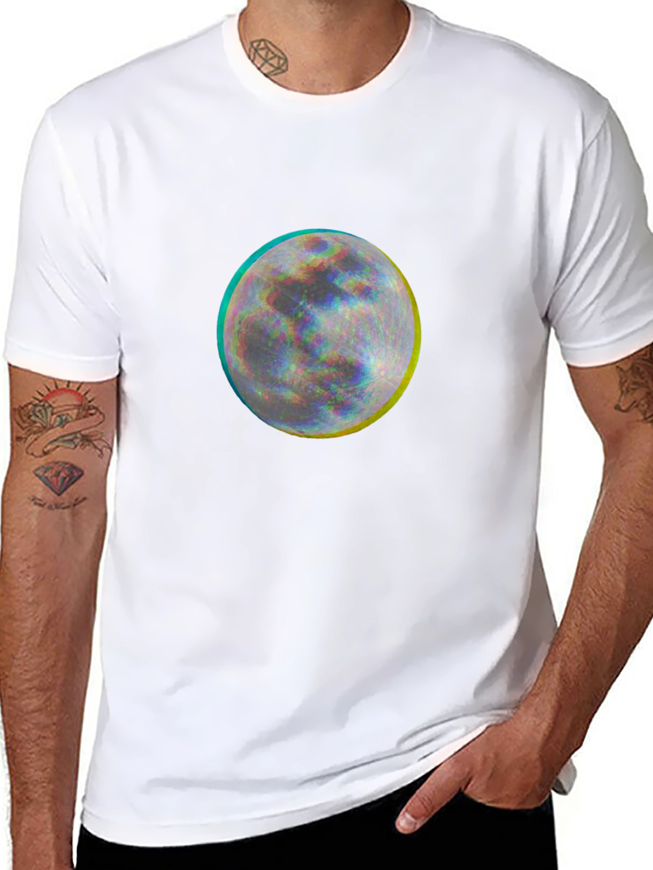 Moon Graphic T-Shirt - Soft Black Tee