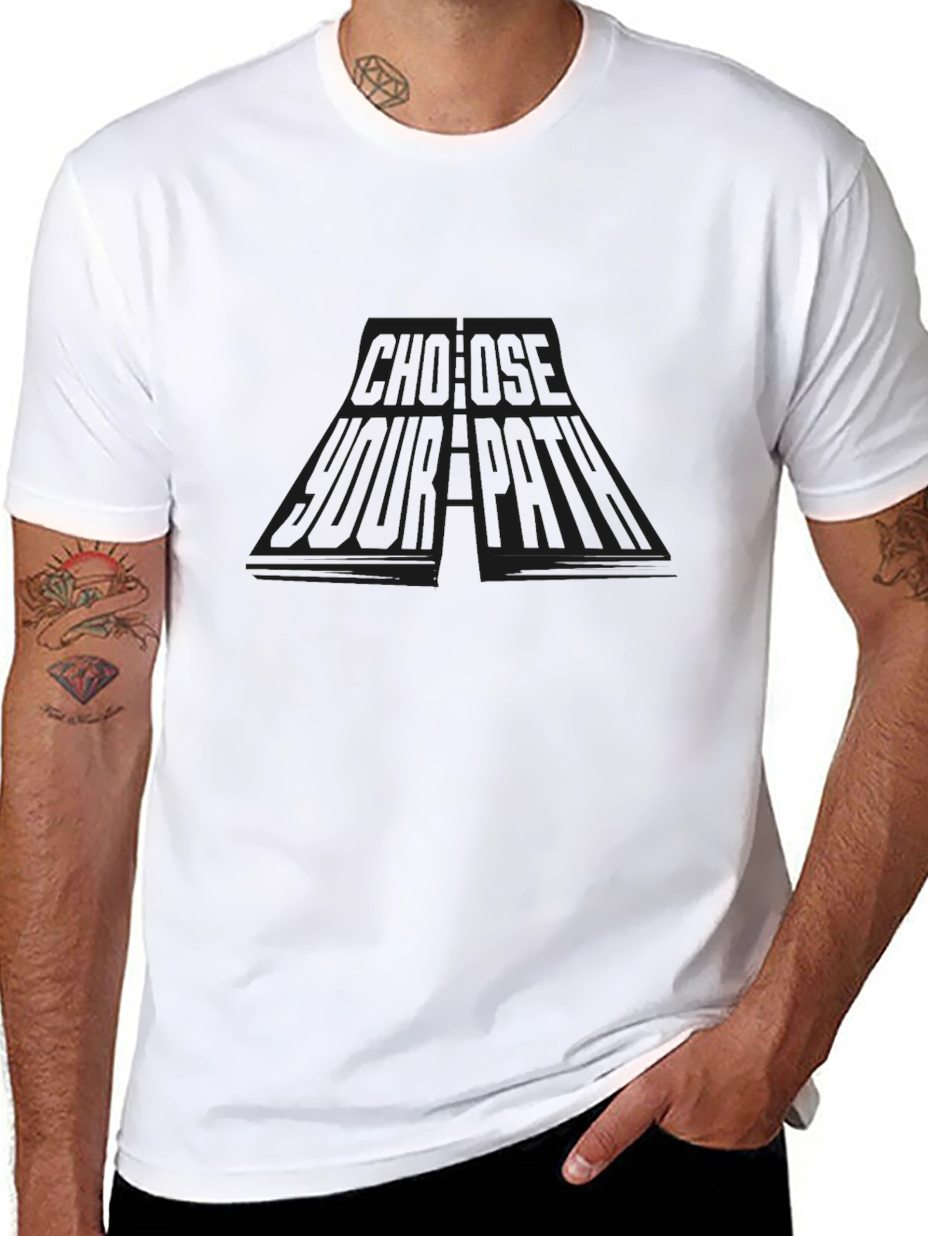 Choose Your Room Doorway Graphic Tee - Black