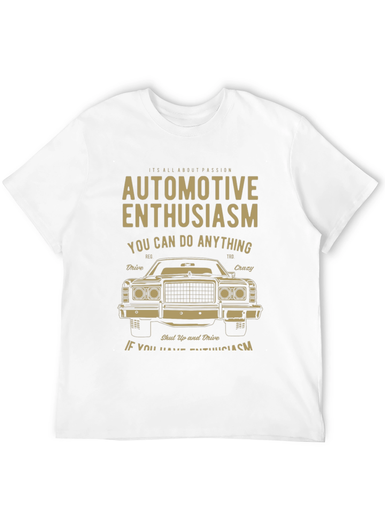 Automotive Enthusiast Black Graphic T-Shirt
