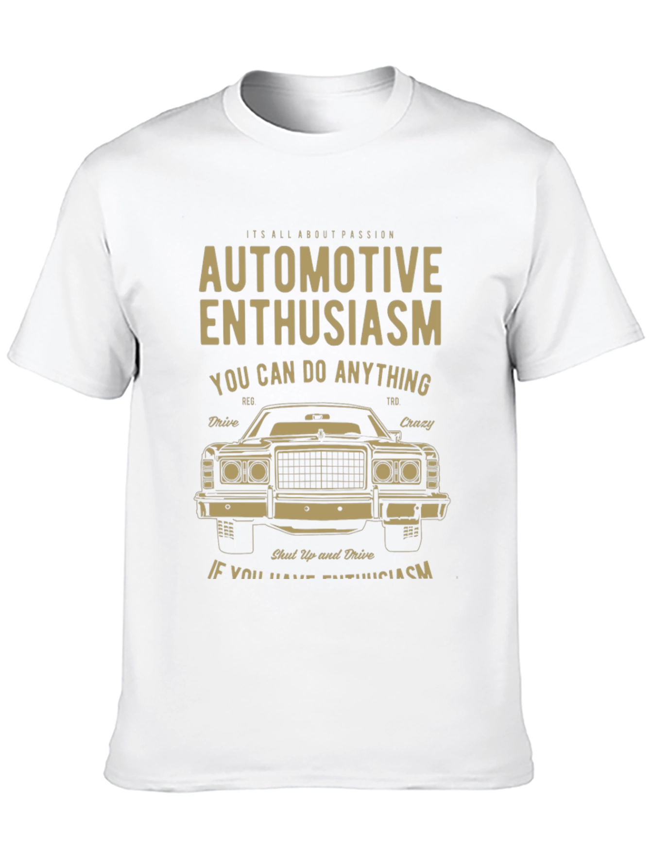 Automotive Enthusiast Black Graphic T-Shirt