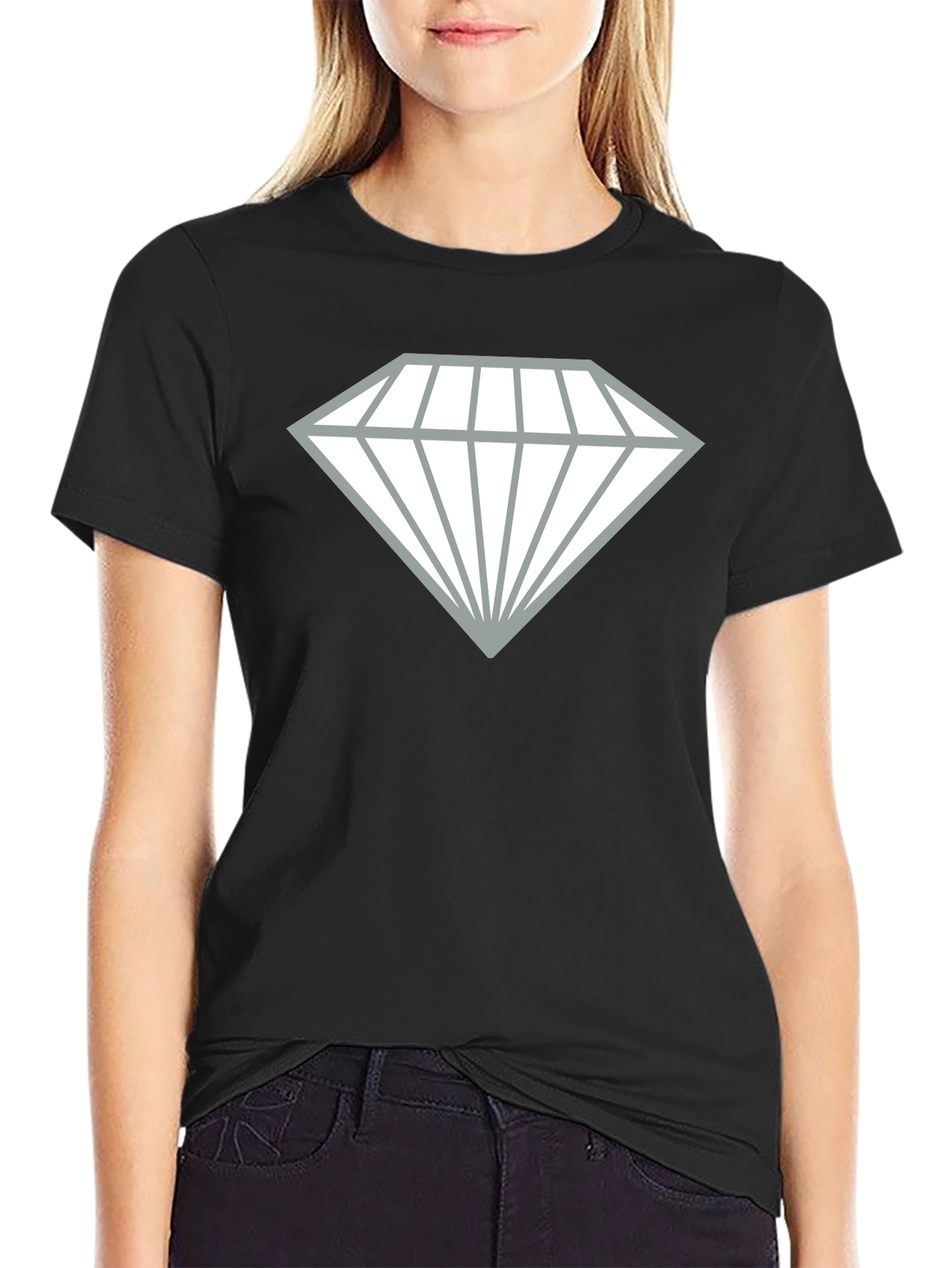 Diamond Graphic Black T-Shirt