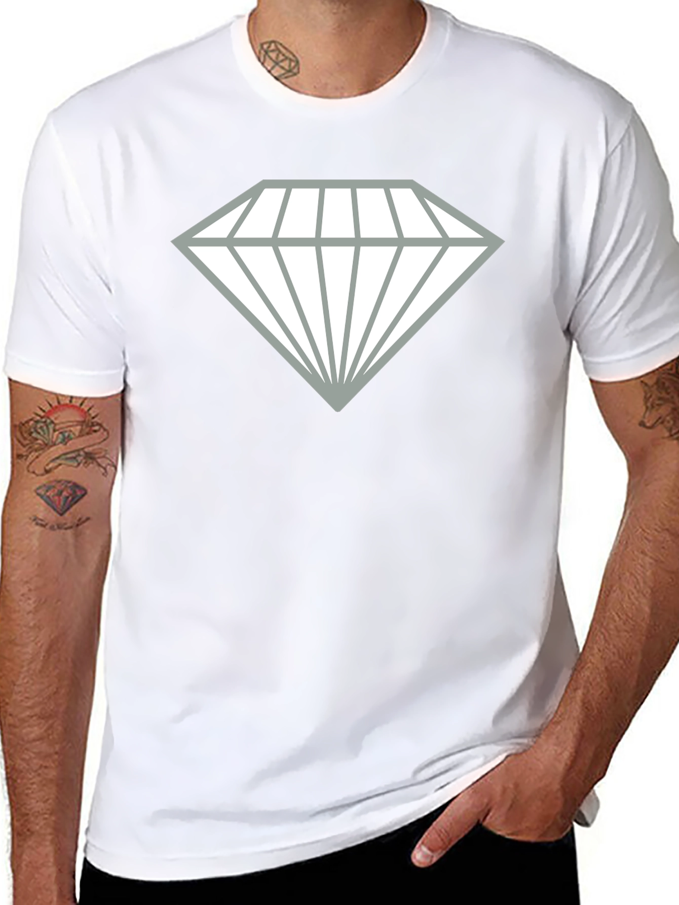 Diamond Graphic Black T-Shirt