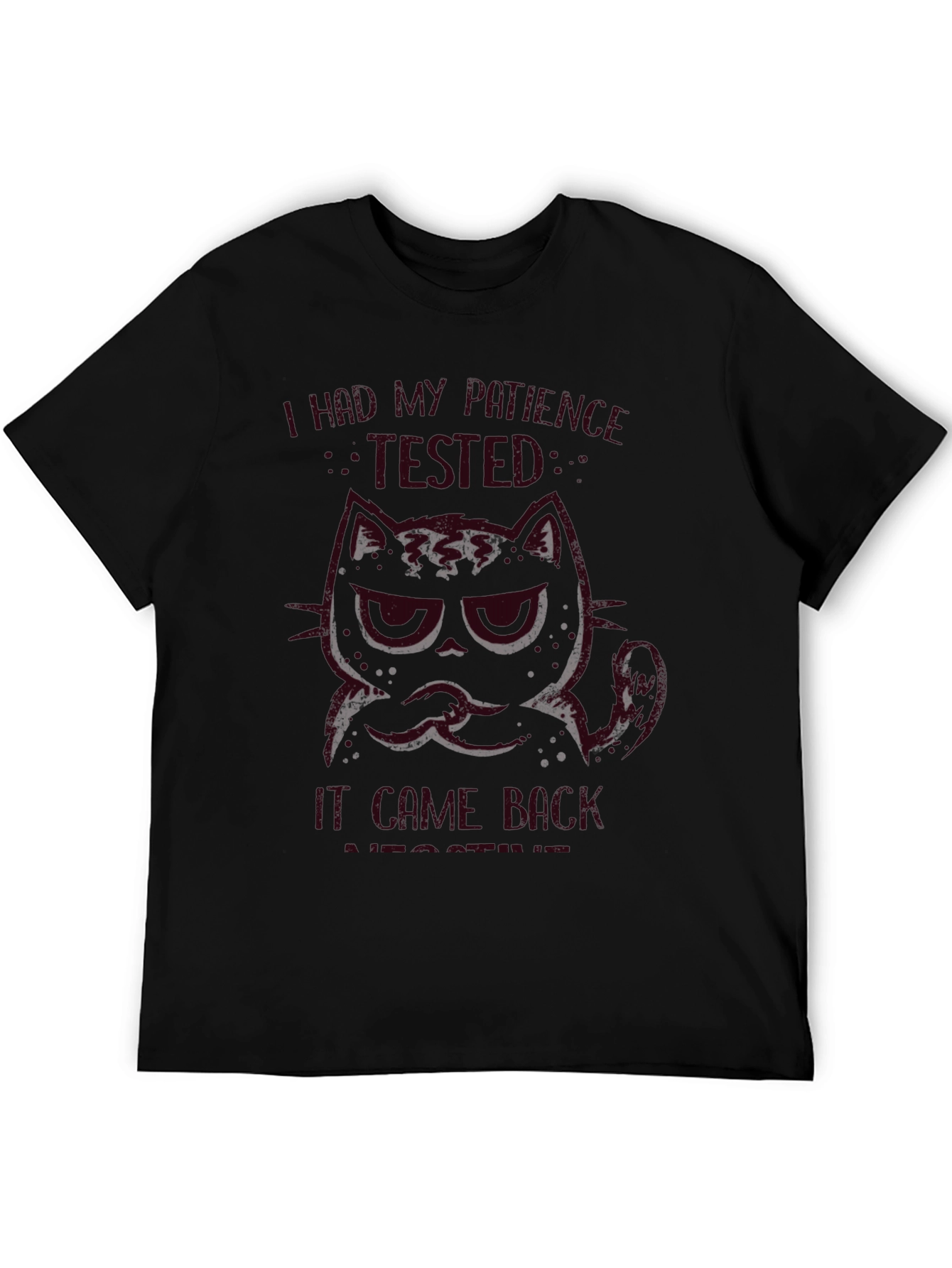 Grumpy Cat Patience Tested Graphic T-Shirt