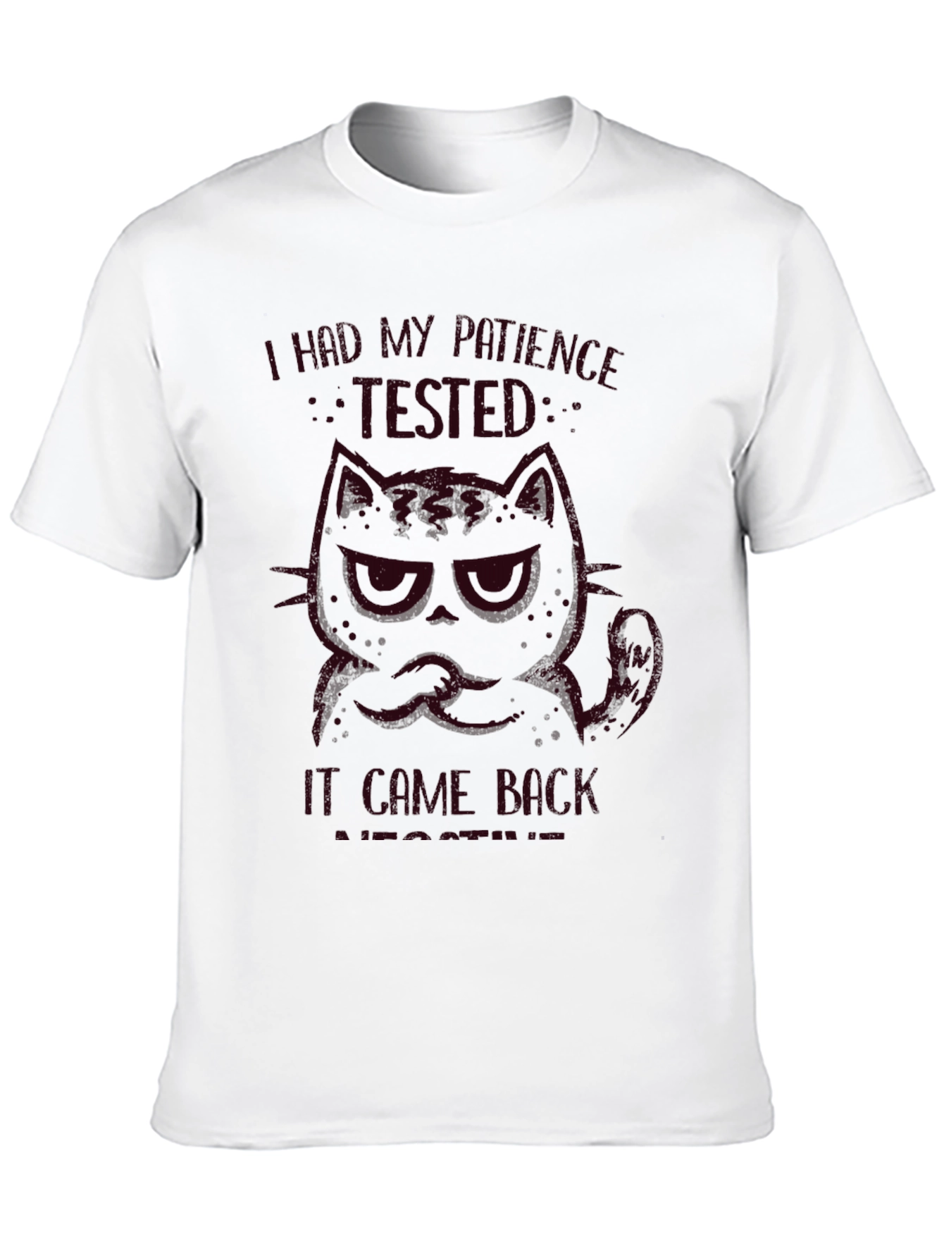 Grumpy Cat Patience Tested Graphic T-Shirt