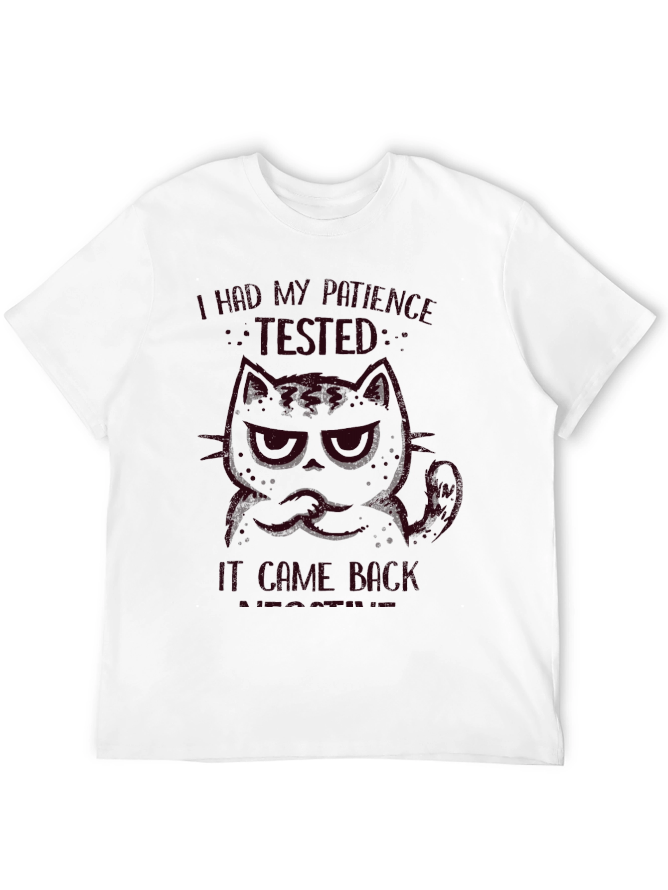 Grumpy Cat Patience Tested Graphic T-Shirt