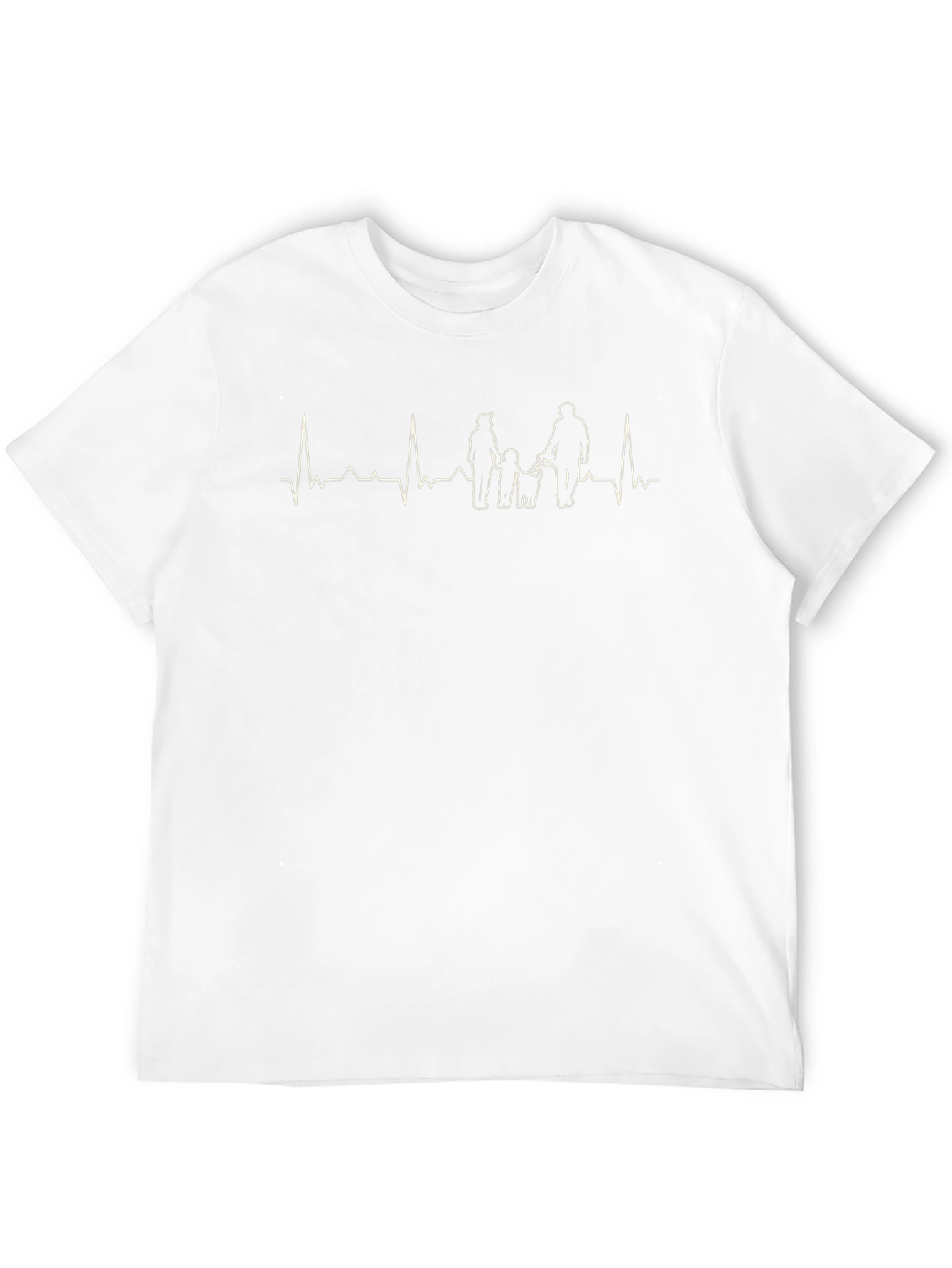 Heartbeat Family T-Shirt - Black