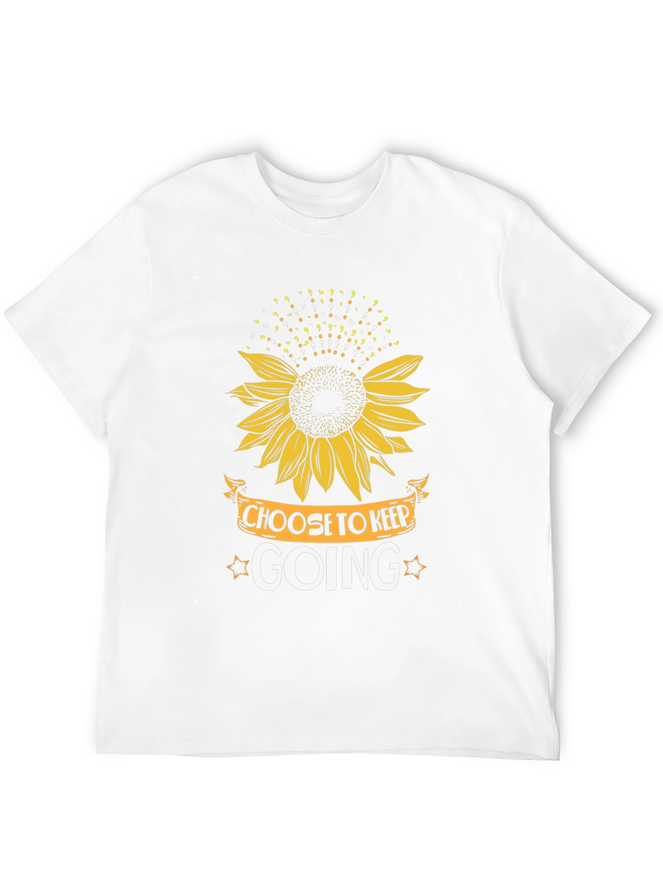 Choose to Keep Going Sunflower Graphic T-Shirt