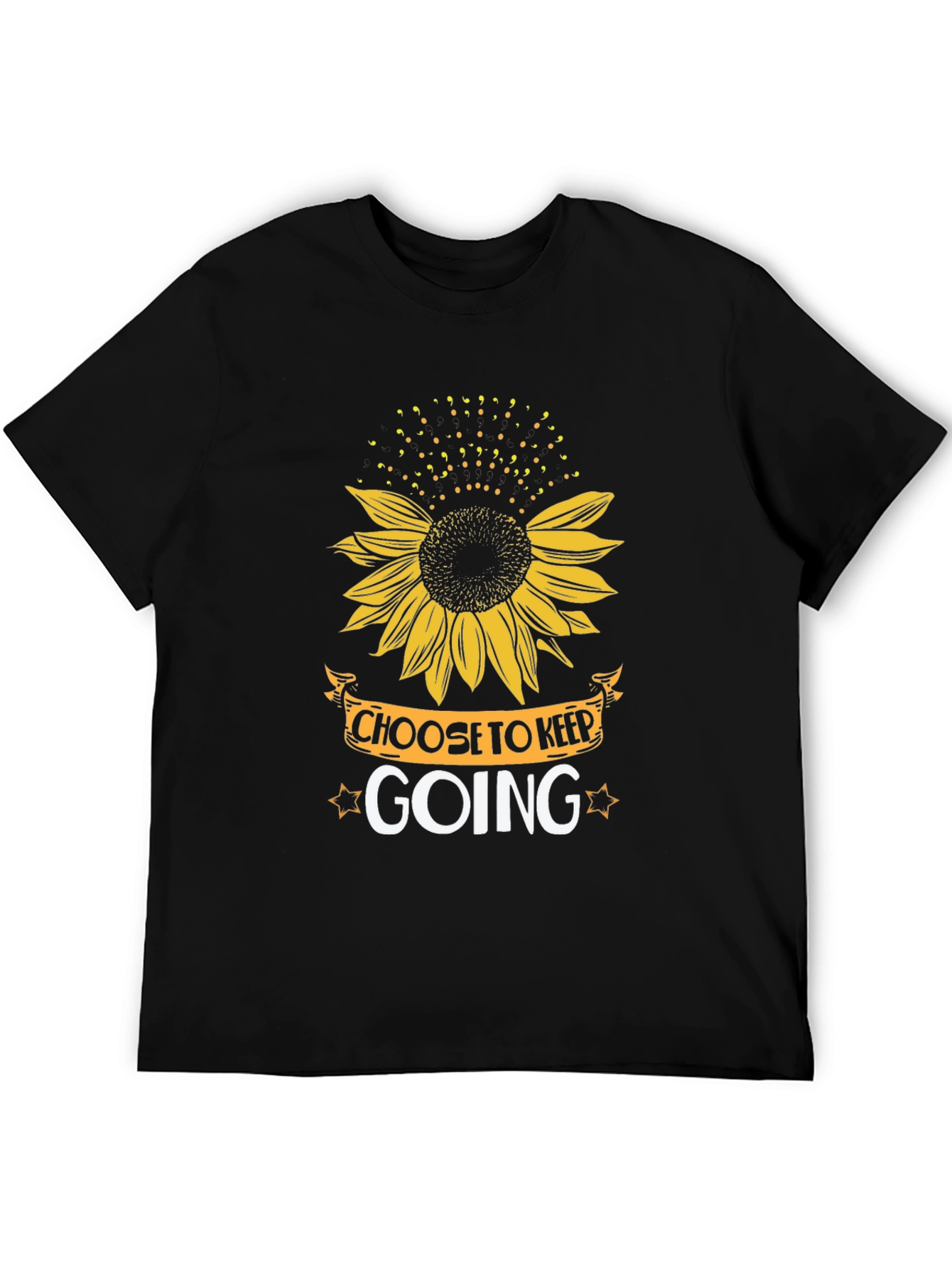 Choose to Keep Going Sunflower Graphic T-Shirt