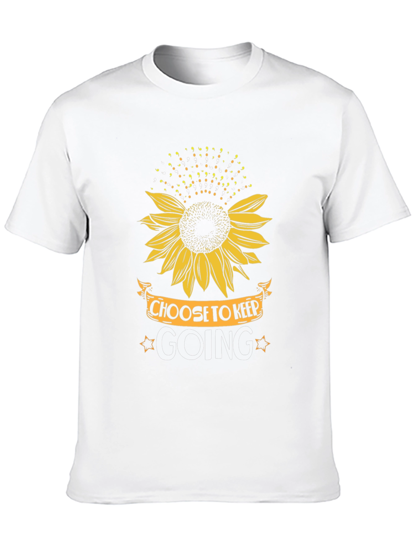 Choose to Keep Going Sunflower Graphic T-Shirt