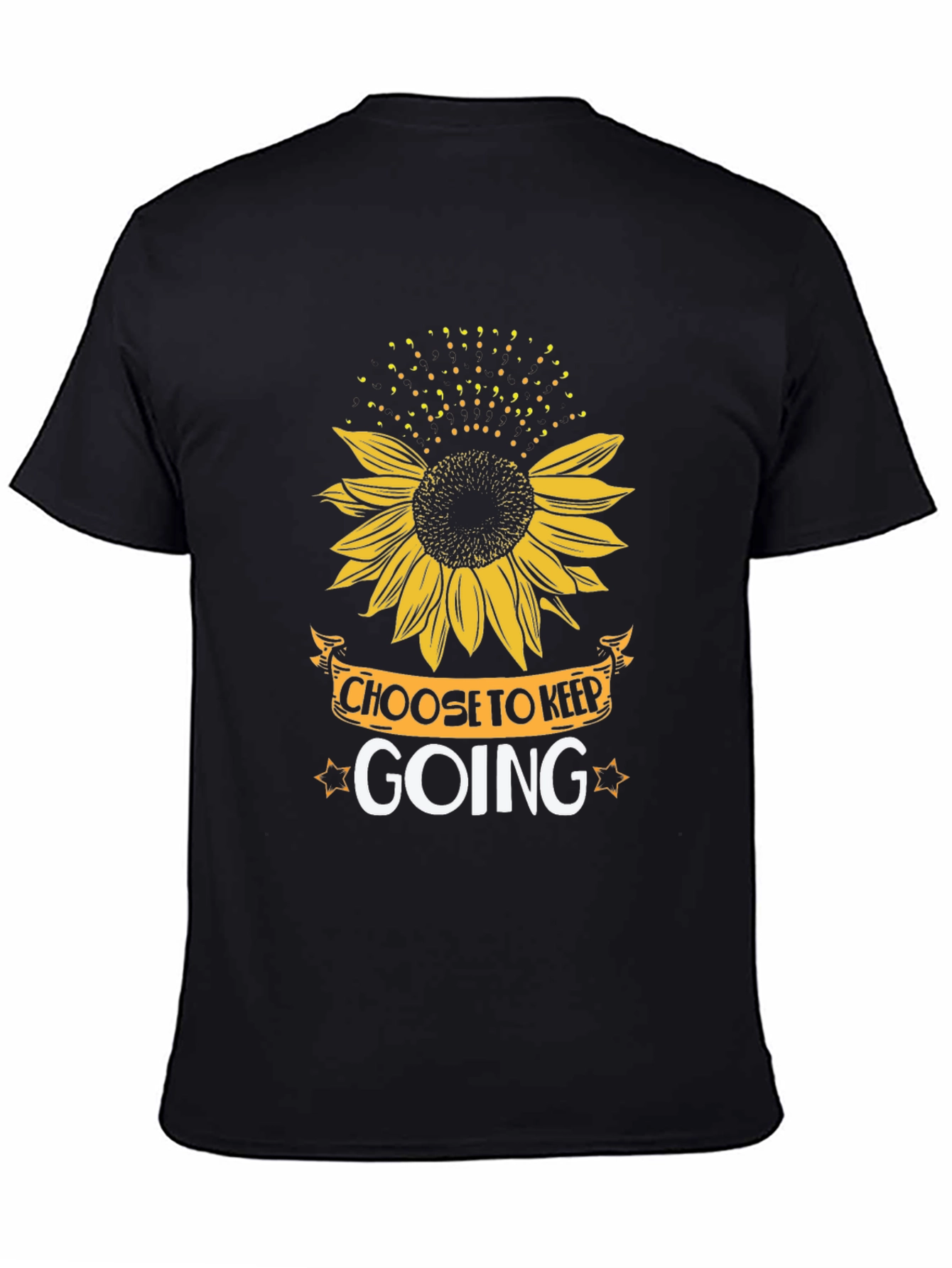 Choose to Keep Going Sunflower Graphic T-Shirt
