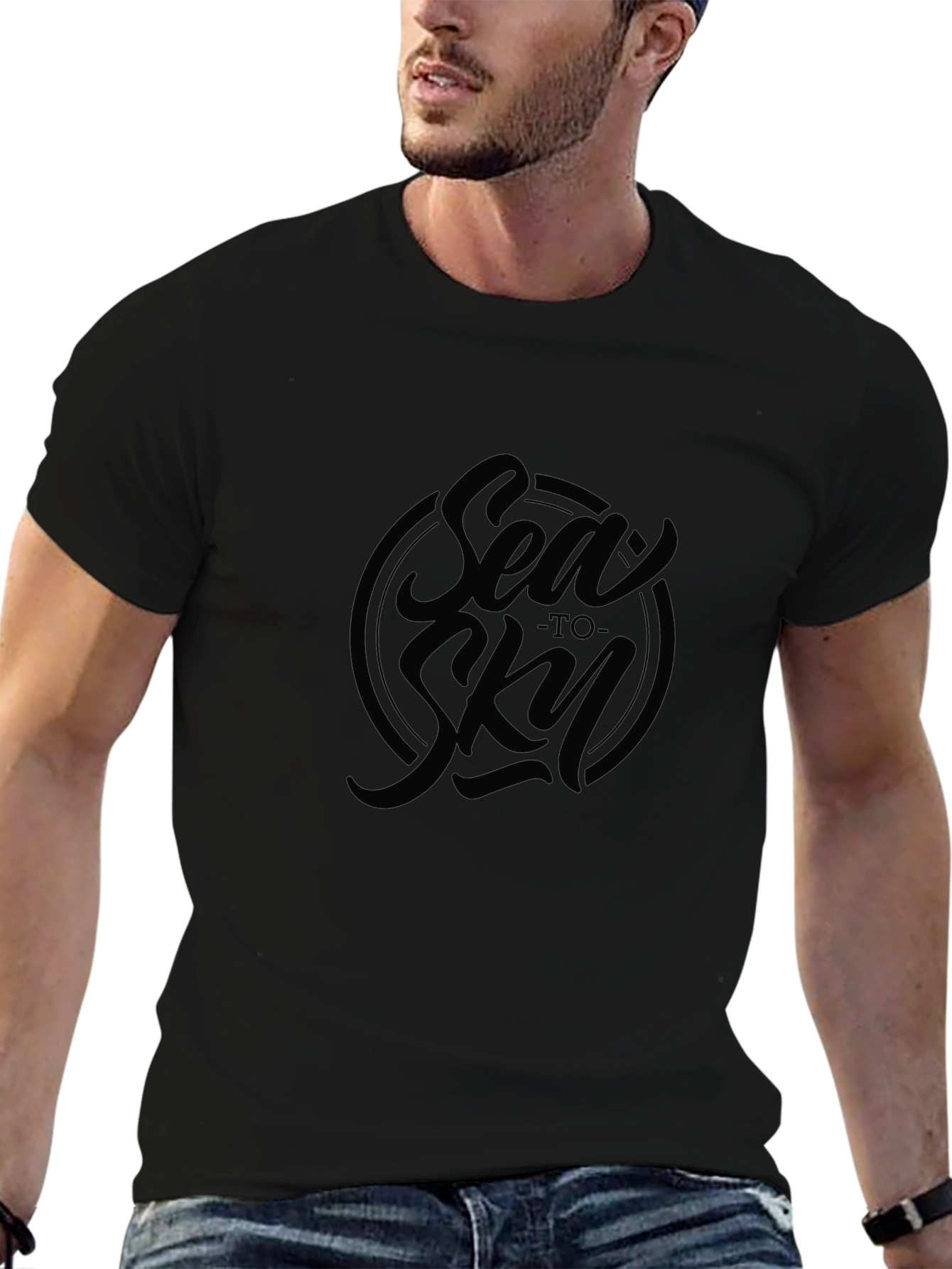 Sea to Sky Black T-Shirt