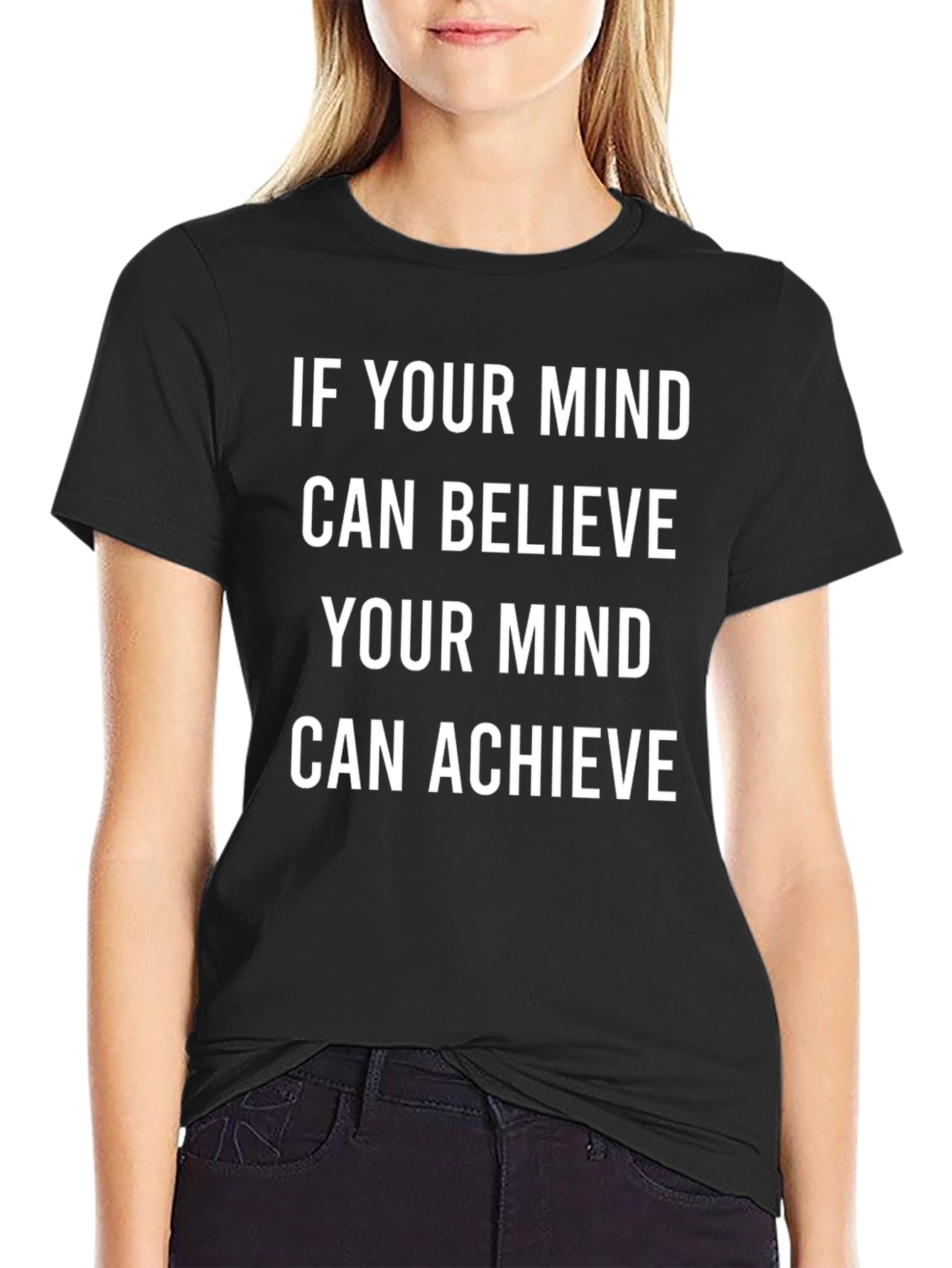 Inspirational Mindset T-Shirt: Believe Achieve