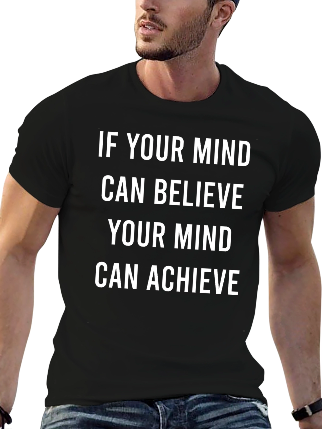 Inspirational Mindset T-Shirt: Believe Achieve