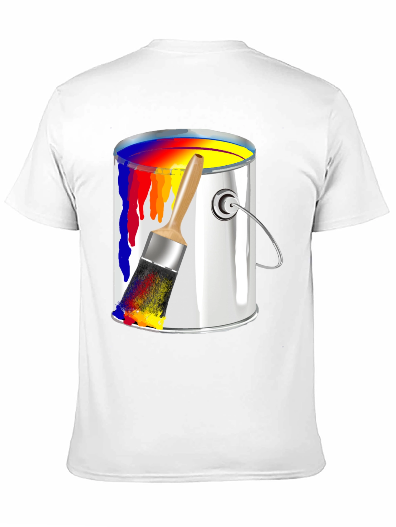 Paint Can & Brush Graphic Tee - Artist T-Shirt