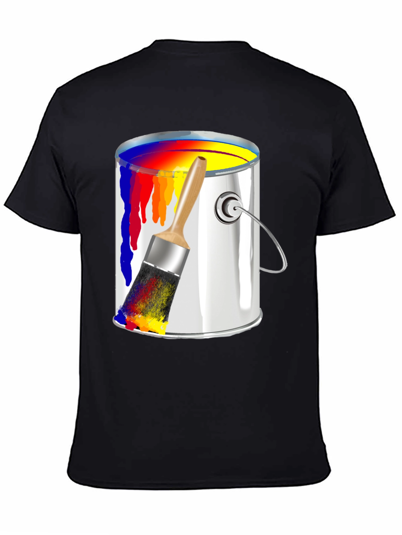 Paint Can & Brush Graphic Tee - Artist T-Shirt