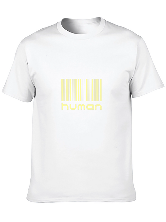 Human Barcode Black T-Shirt