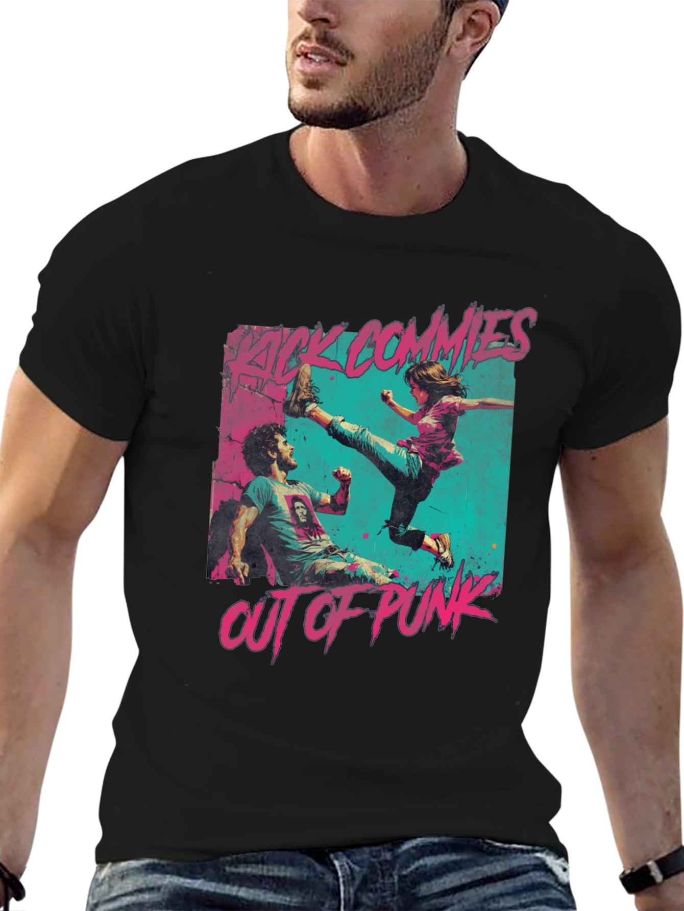 Kick Commies Out Of Punk Graphic Tee