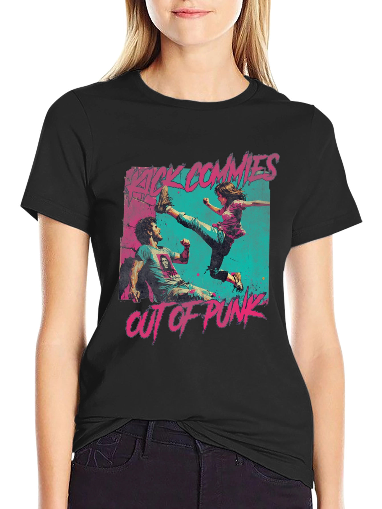 Kick Commies Out Of Punk Graphic Tee