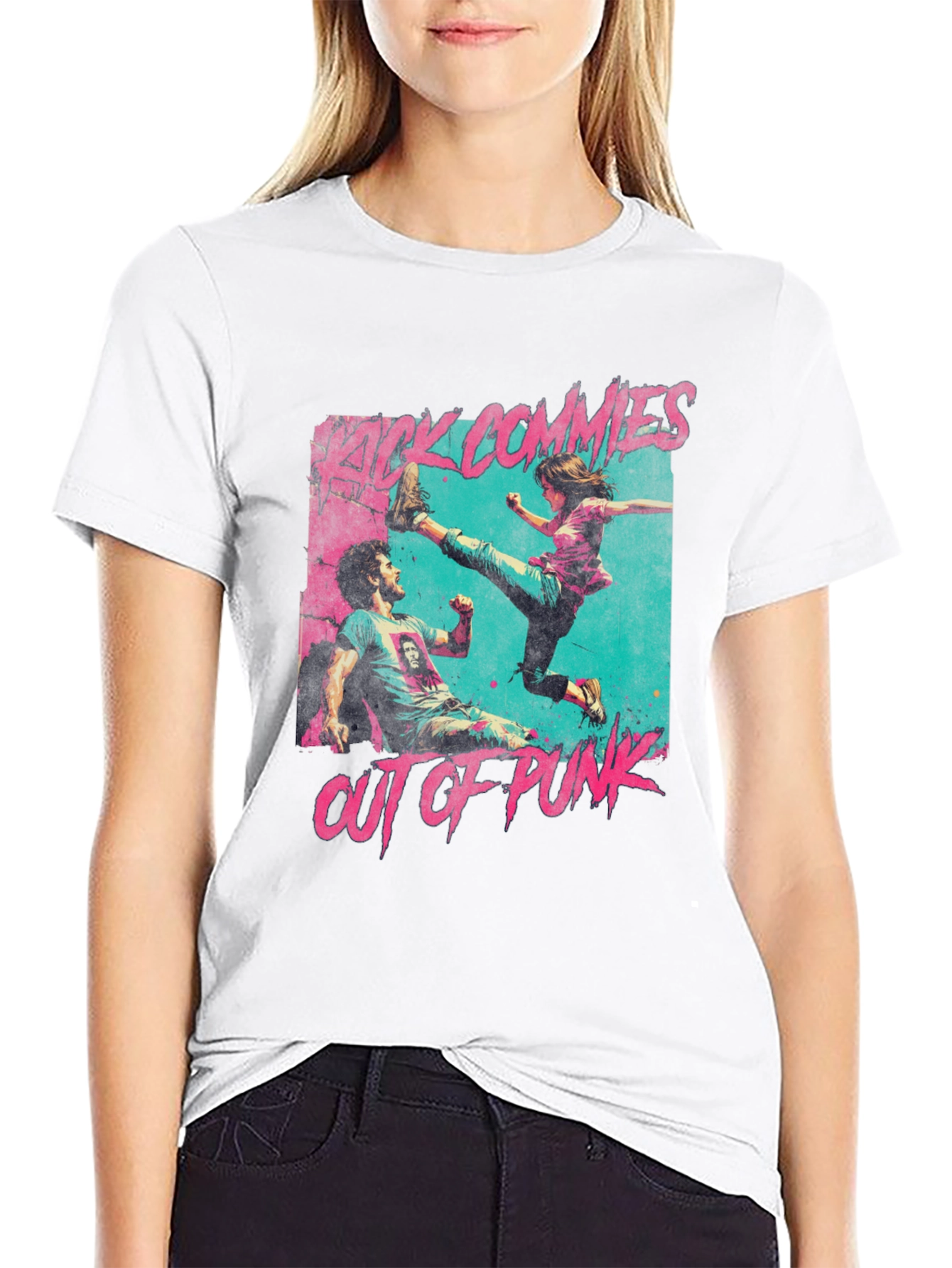 Kick Commies Out Of Punk Graphic Tee