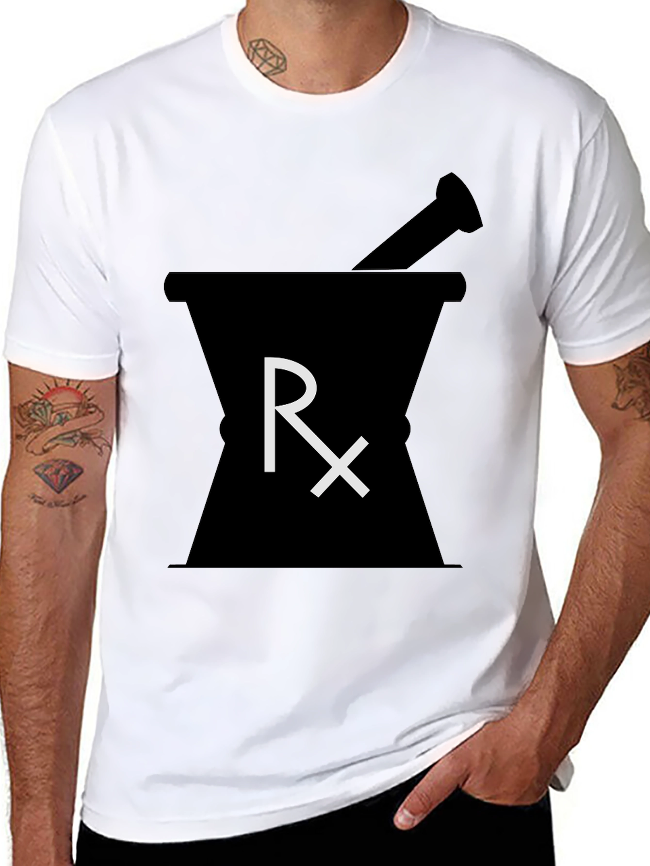 Rx Pharmacy Mortar & Pestle Graphic T-Shirt
