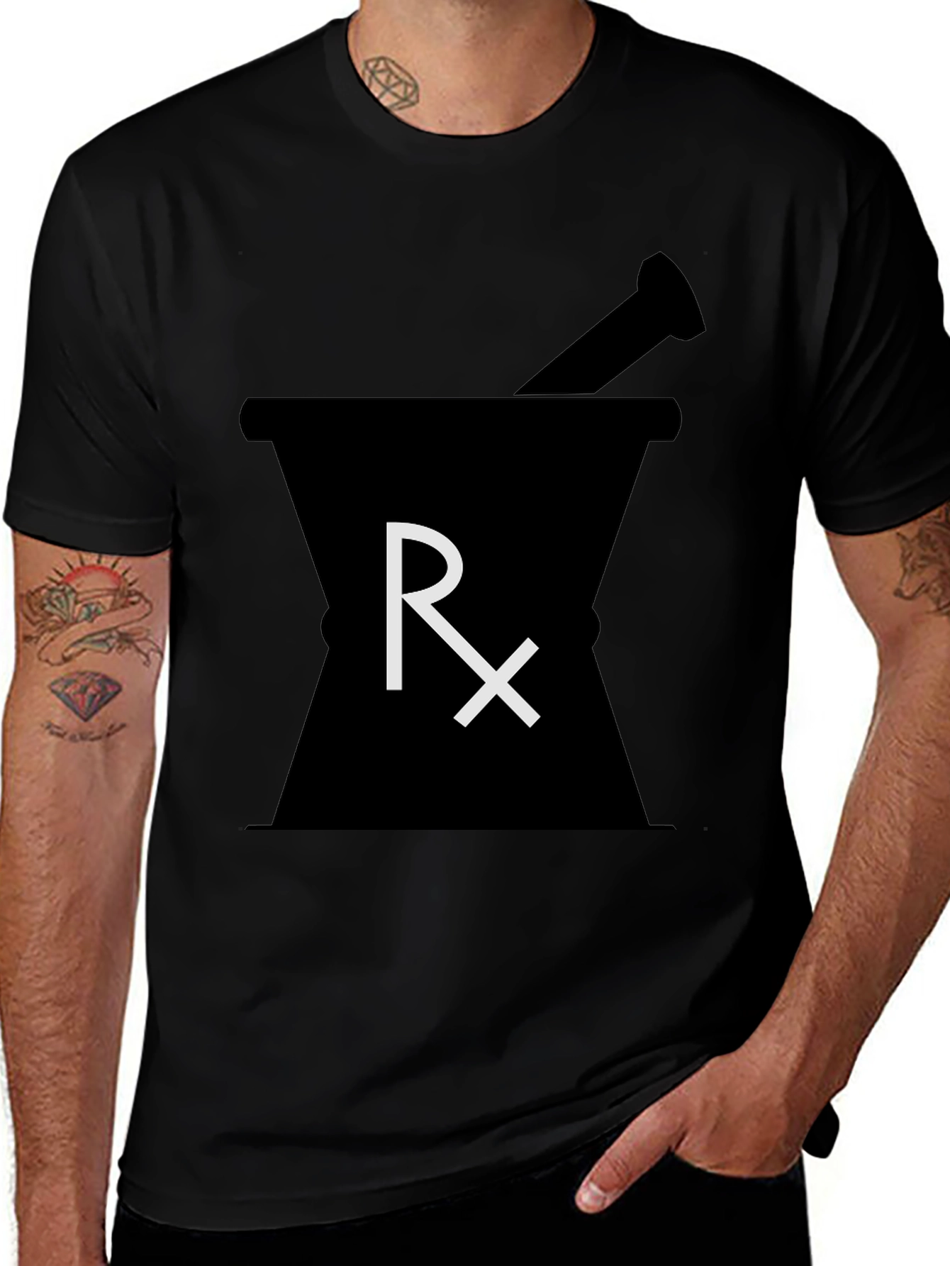 Rx Pharmacy Mortar & Pestle Graphic T-Shirt