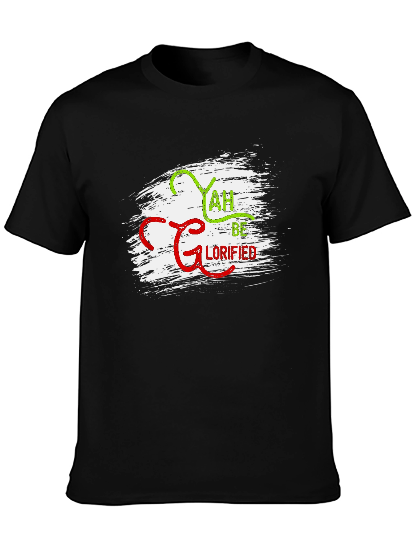 Yah Be Glorified Black Graphic T-Shirt