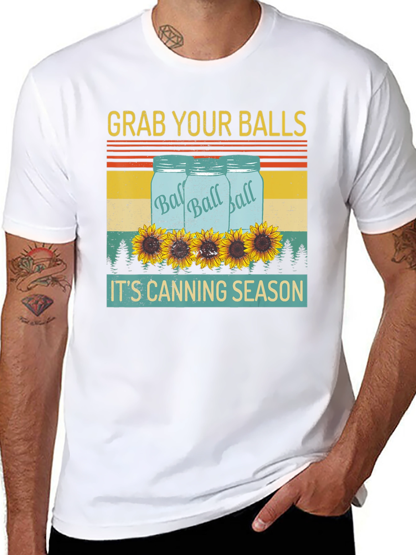 Grab Your Balls Canning Season Graphic T-Shirt