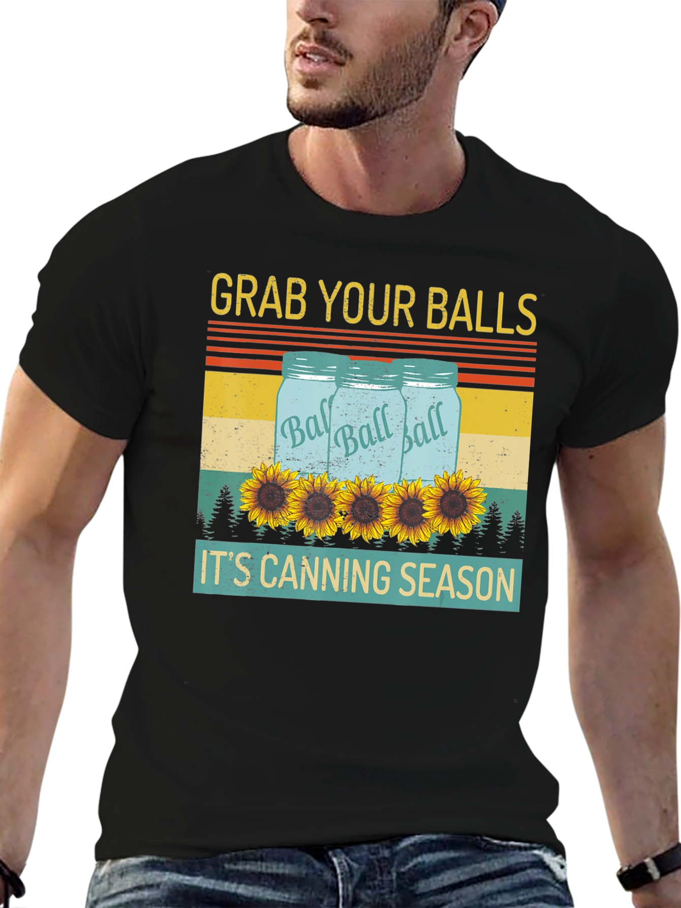 Grab Your Balls Canning Season Graphic T-Shirt