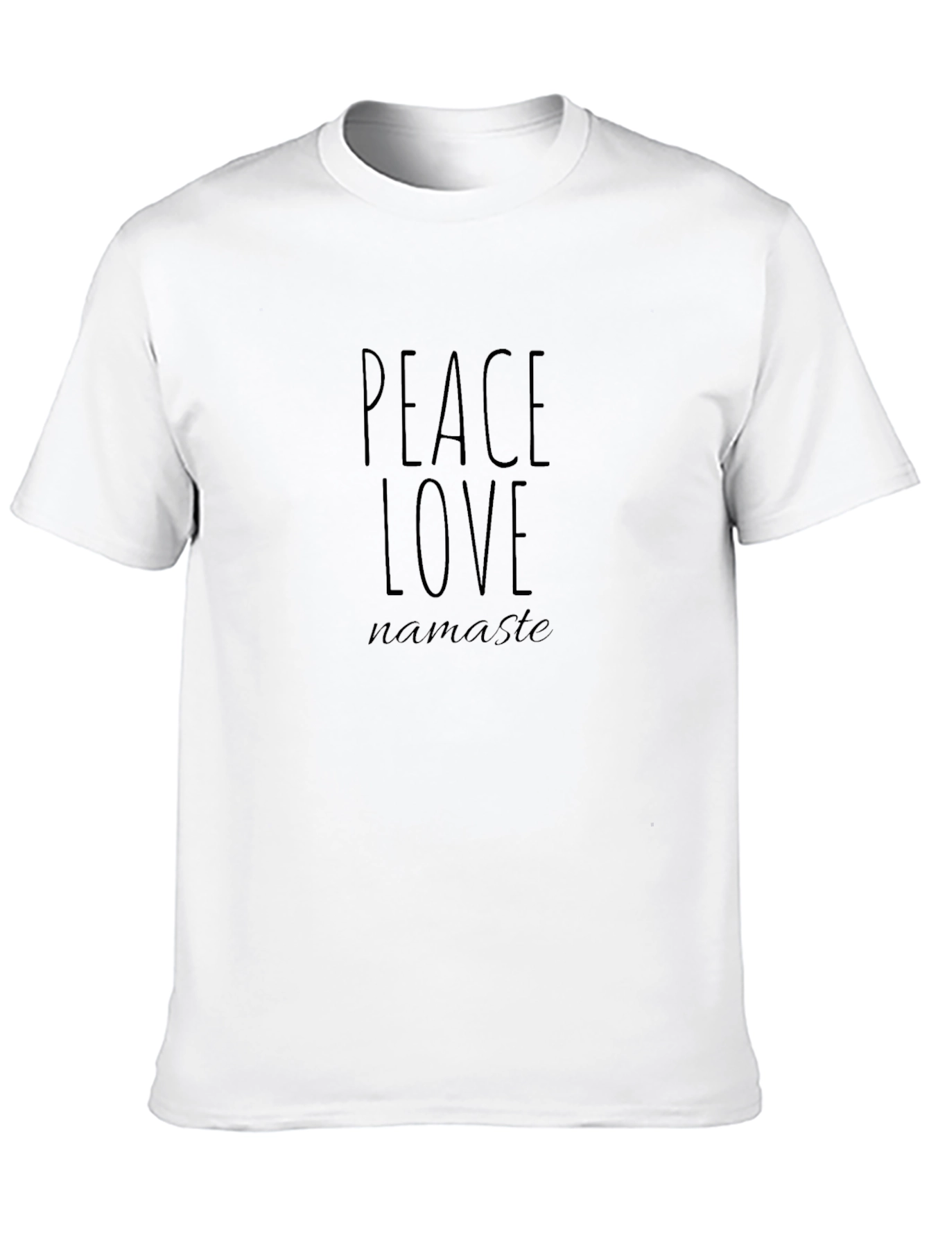 Peace Love Namaste Black T-Shirt