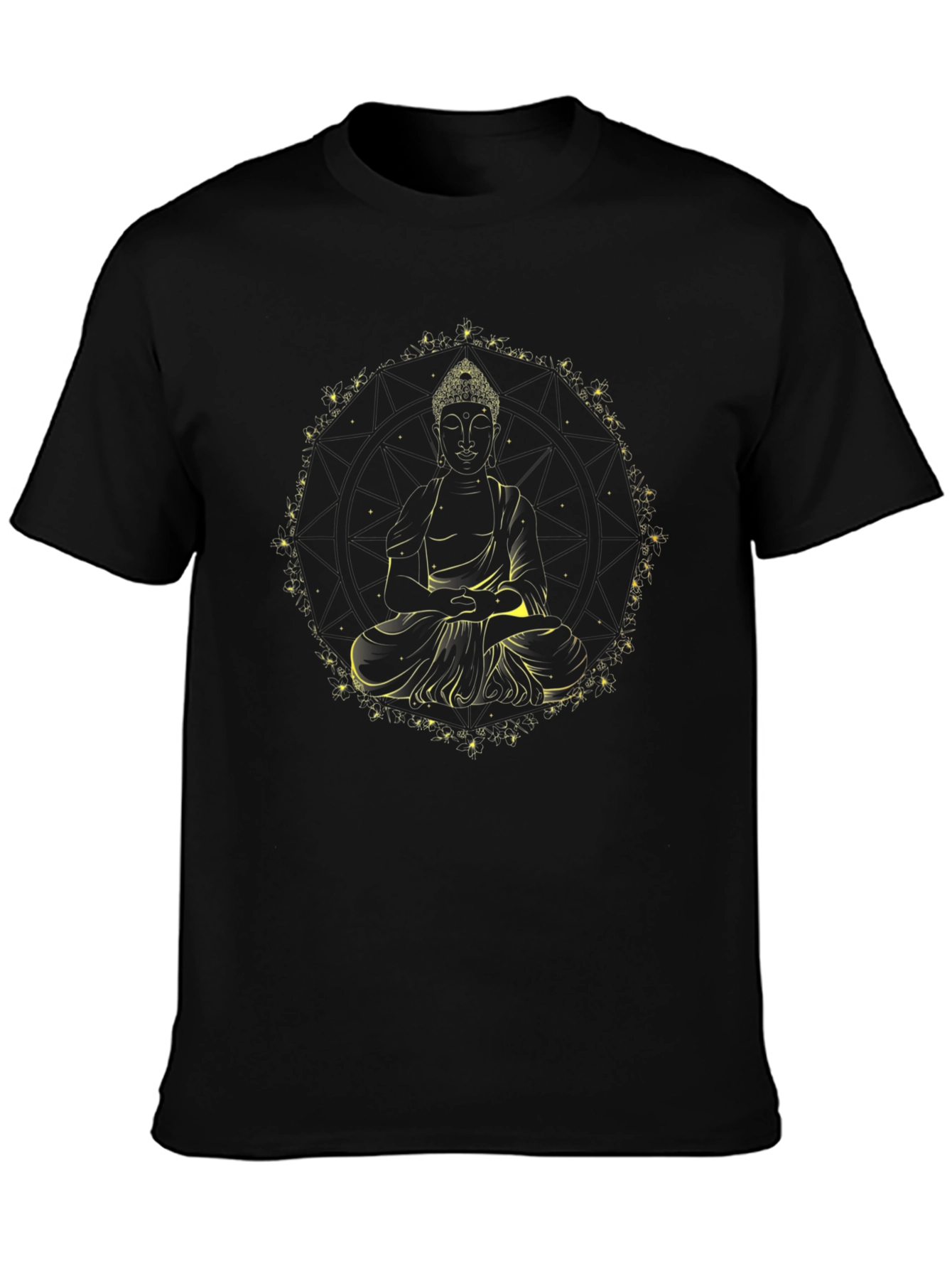 Buddha Graphic Tee - Black Spiritual T-Shirt