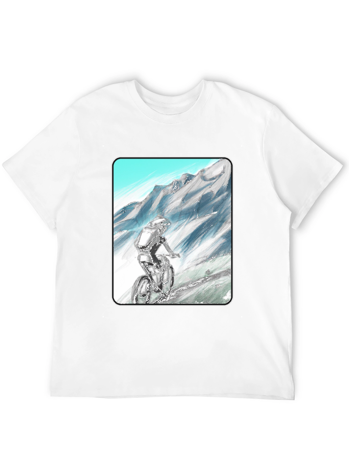 Mountain Biker Graphic Tee - Adventure Ready!