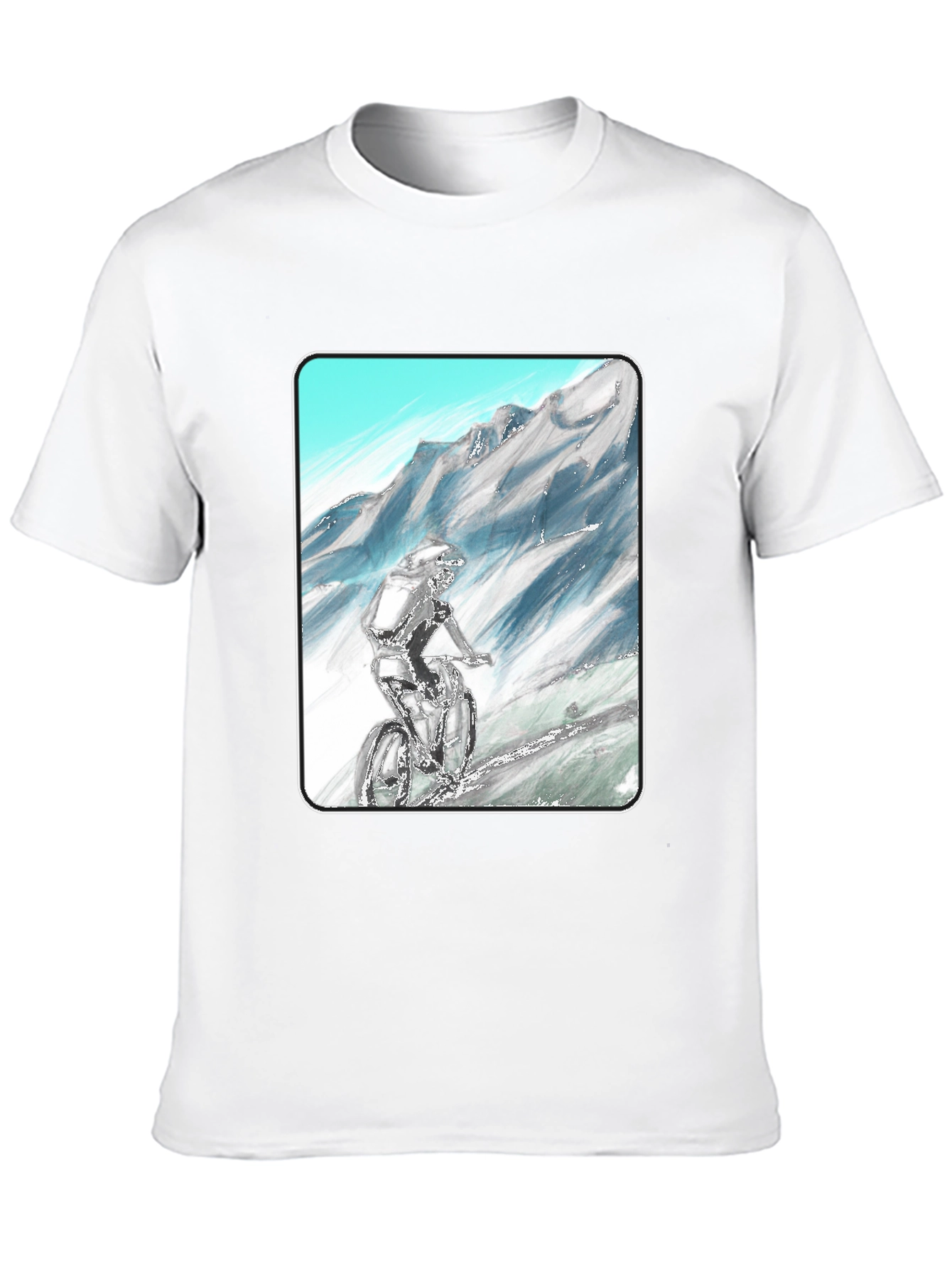Mountain Biker Graphic Tee - Adventure Ready!