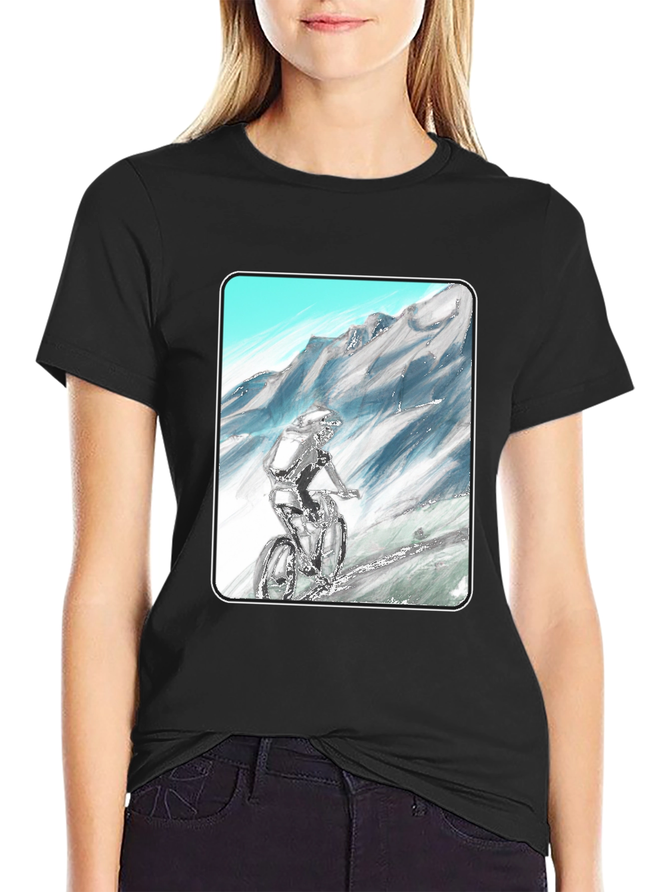 Mountain Biker Graphic Tee - Adventure Ready!