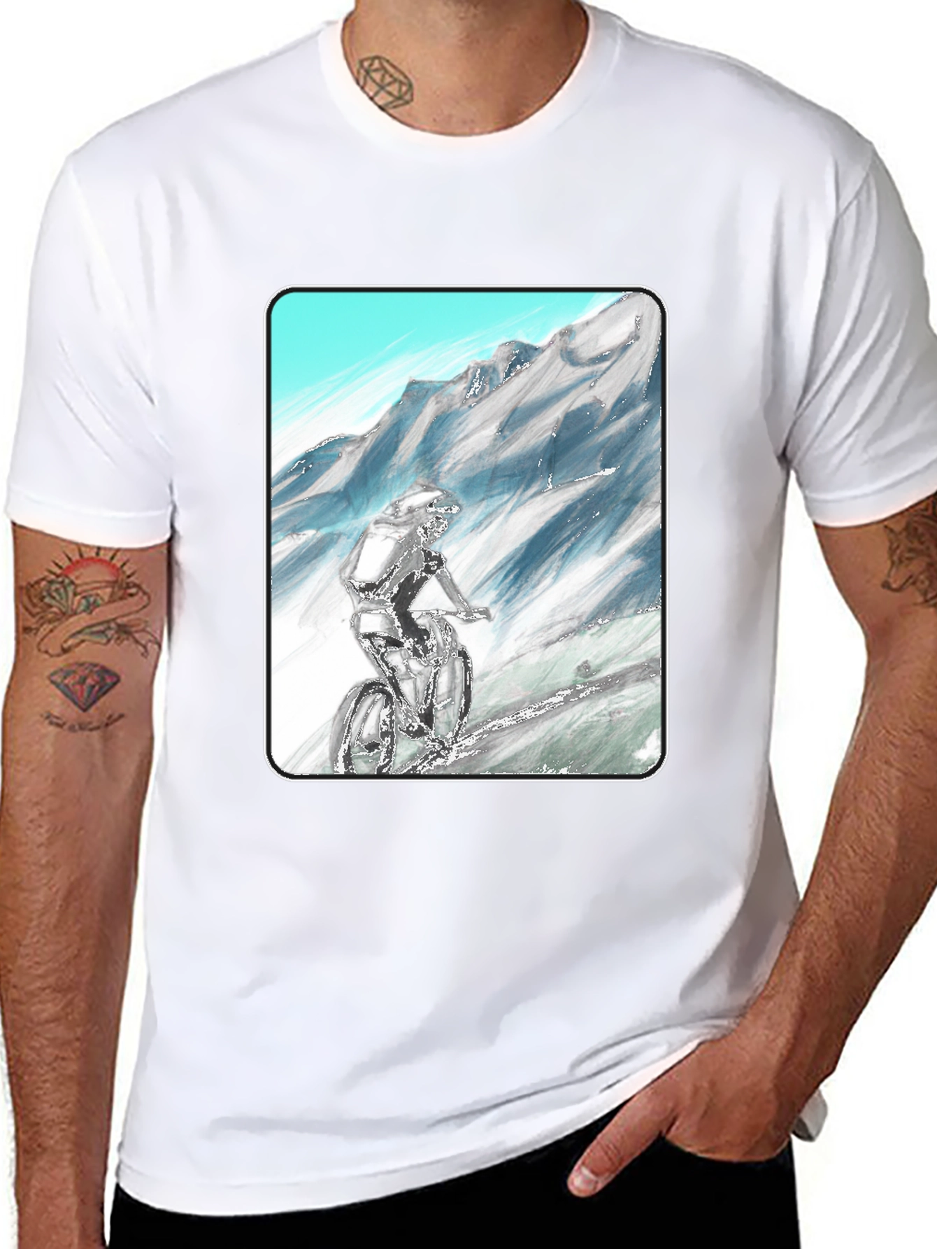 Mountain Biker Graphic Tee - Adventure Ready!
