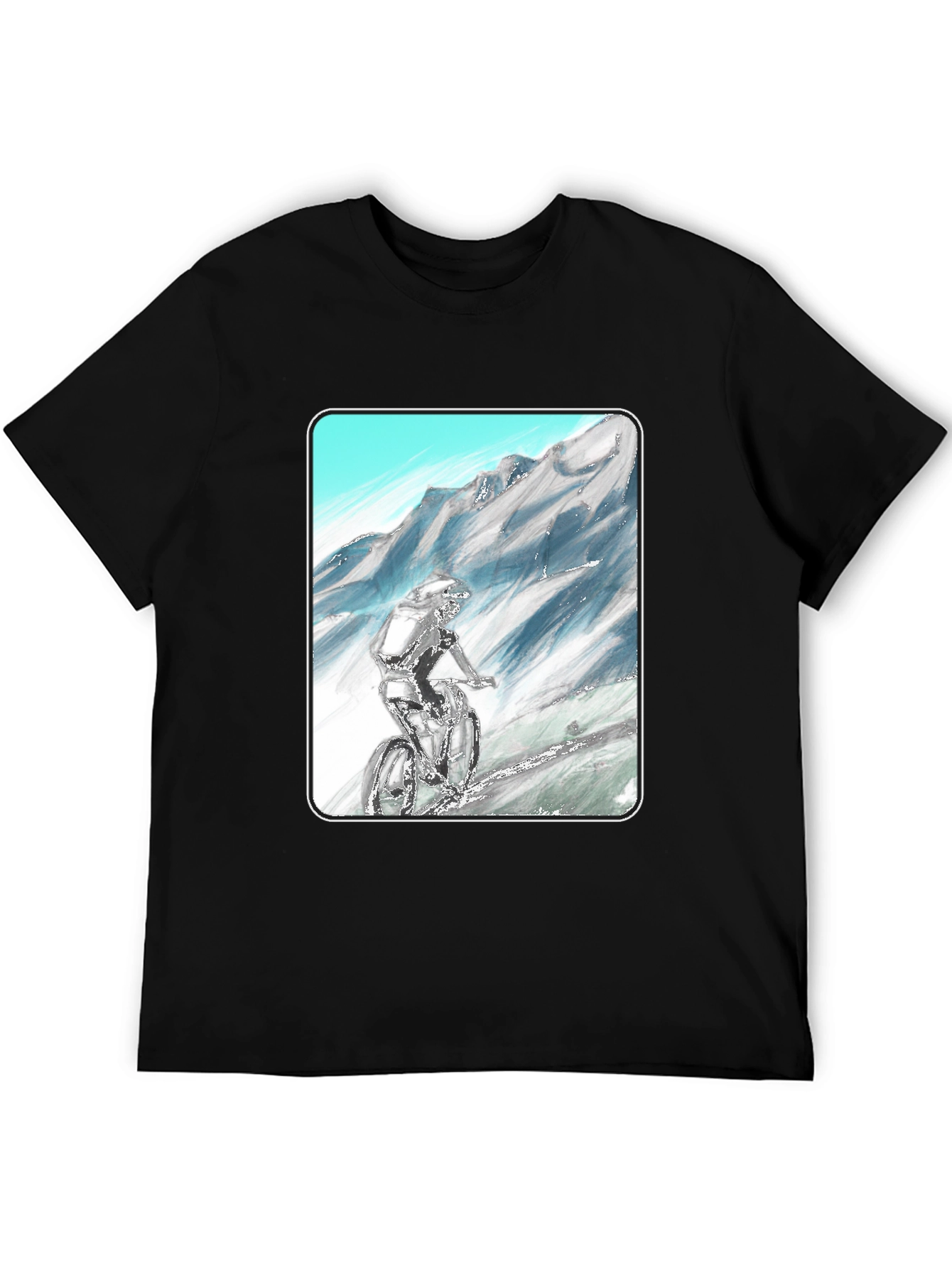 Mountain Biker Graphic Tee - Adventure Ready!