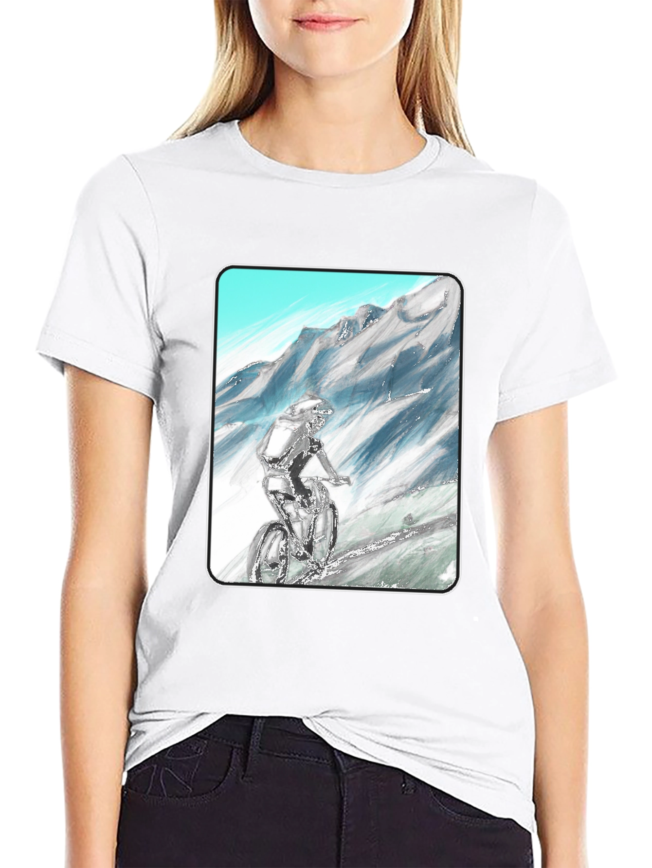 Mountain Biker Graphic Tee - Adventure Ready!