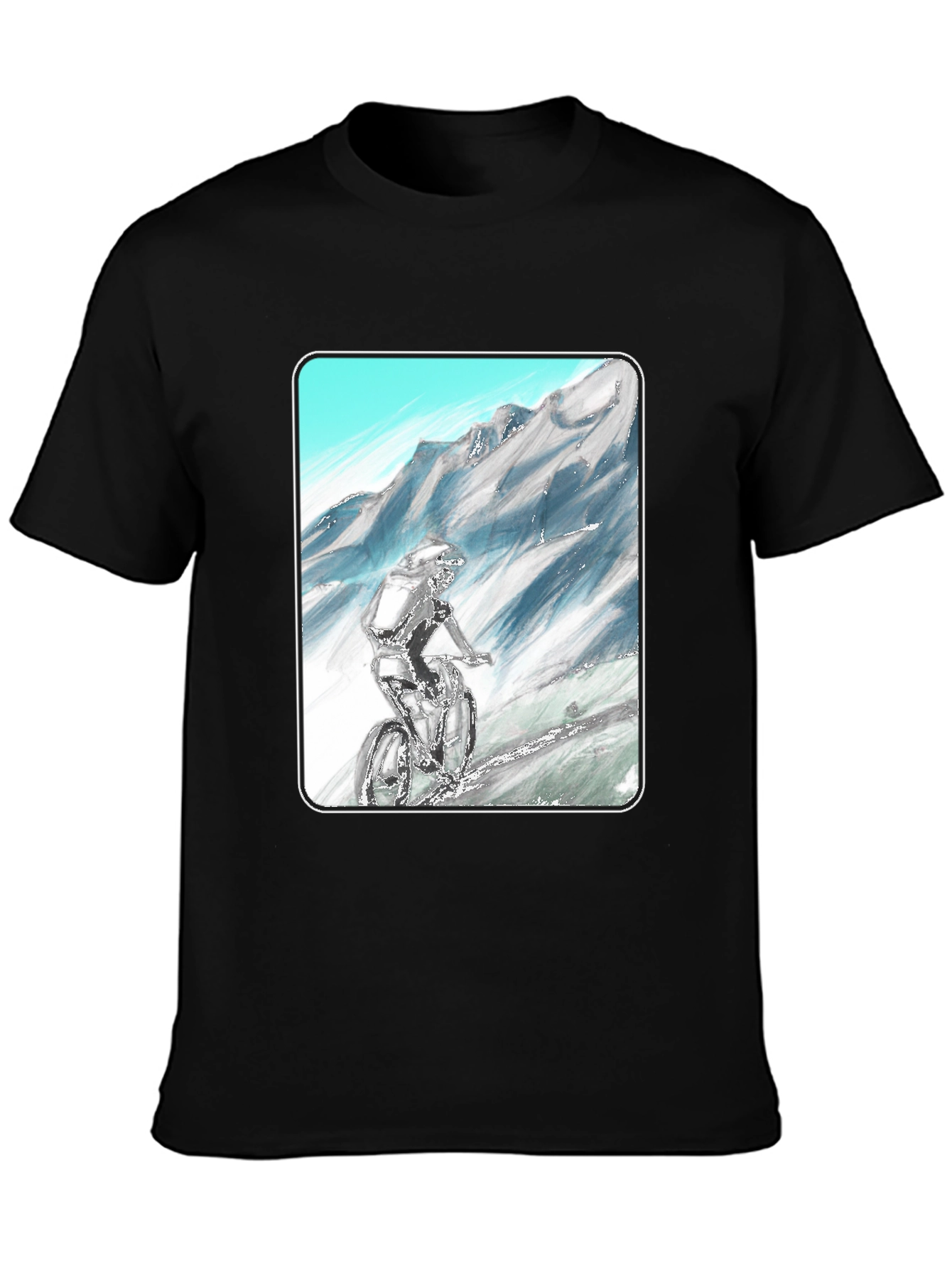 Mountain Biker Graphic Tee - Adventure Ready!