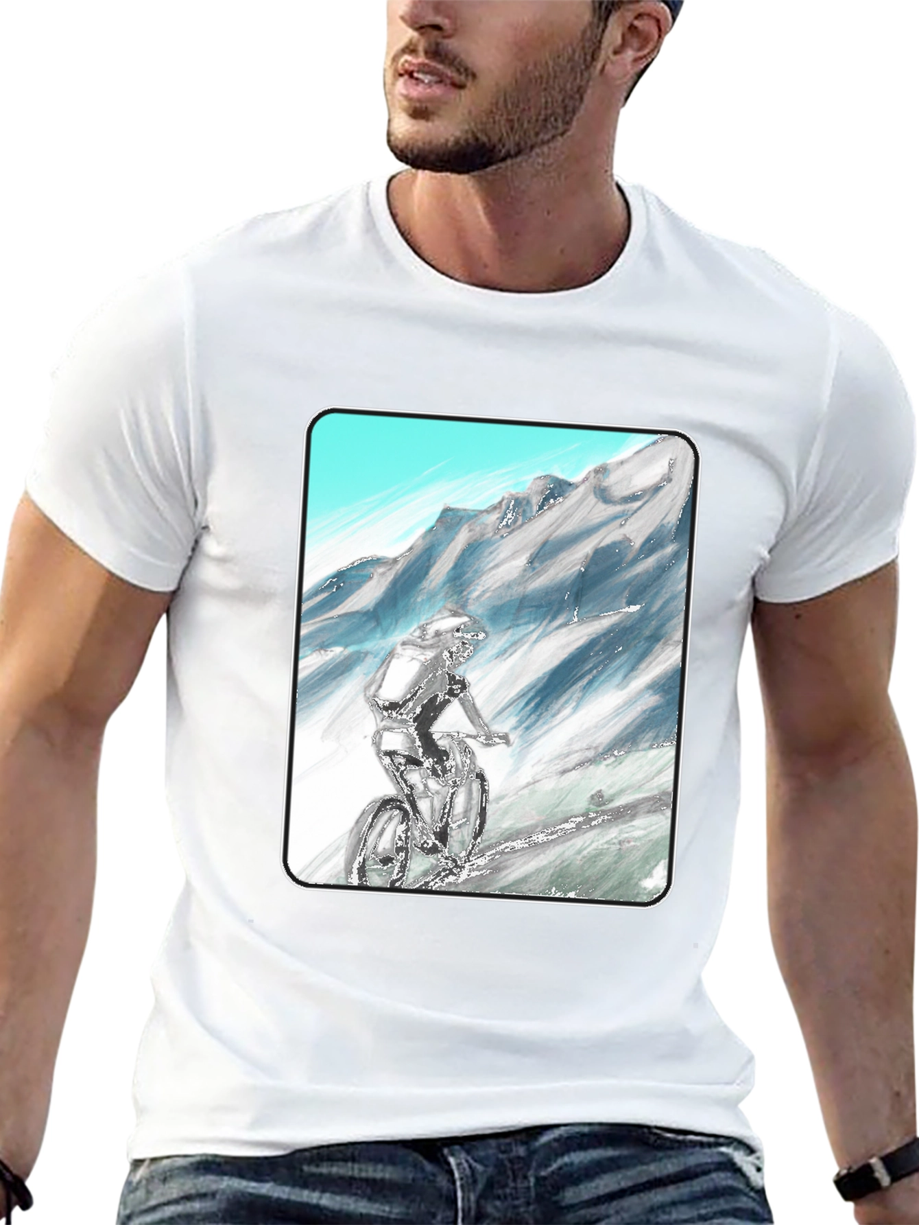 Mountain Biker Graphic Tee - Adventure Ready!