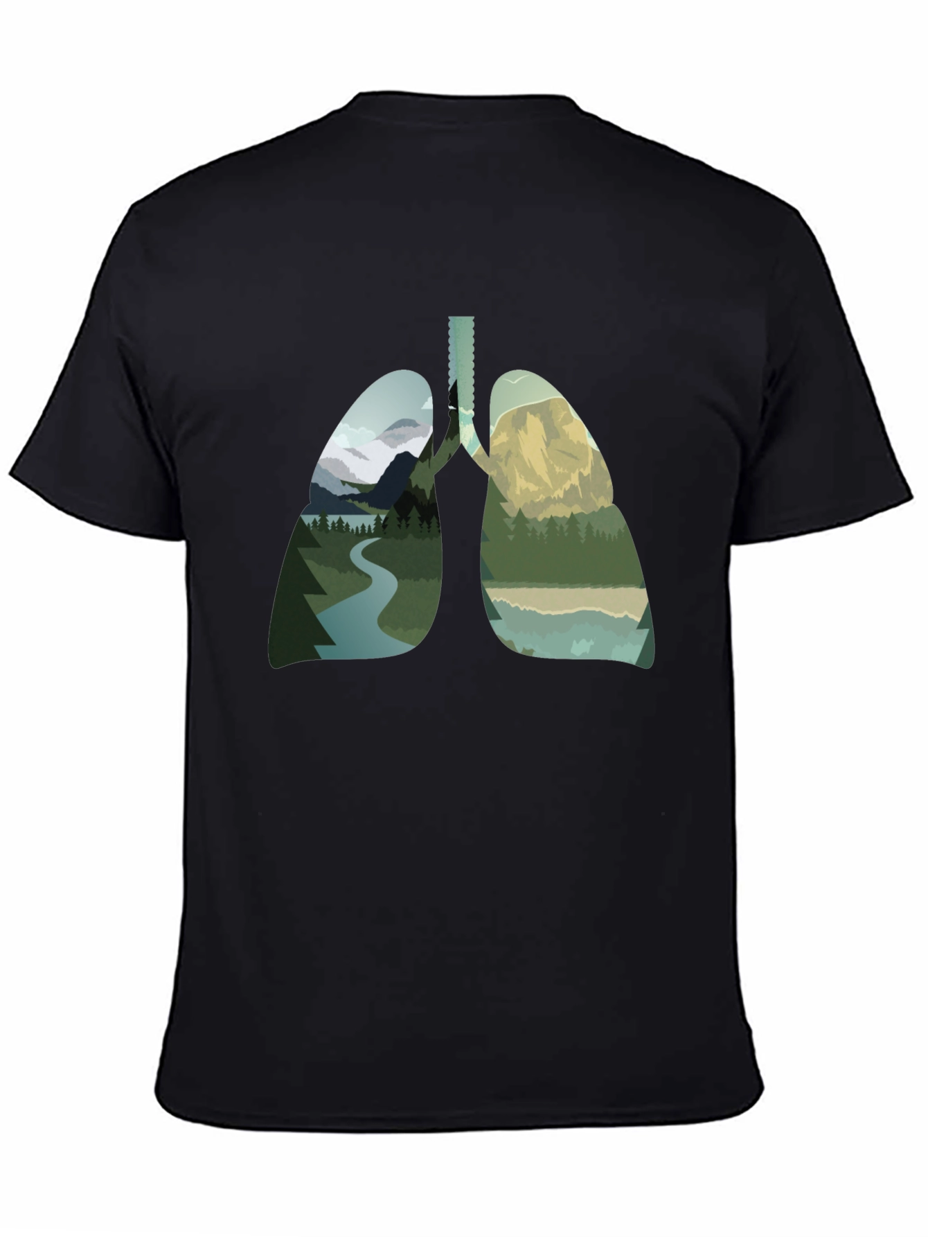 Nature Lungs Graphic Tee - Breathe the Outdoors