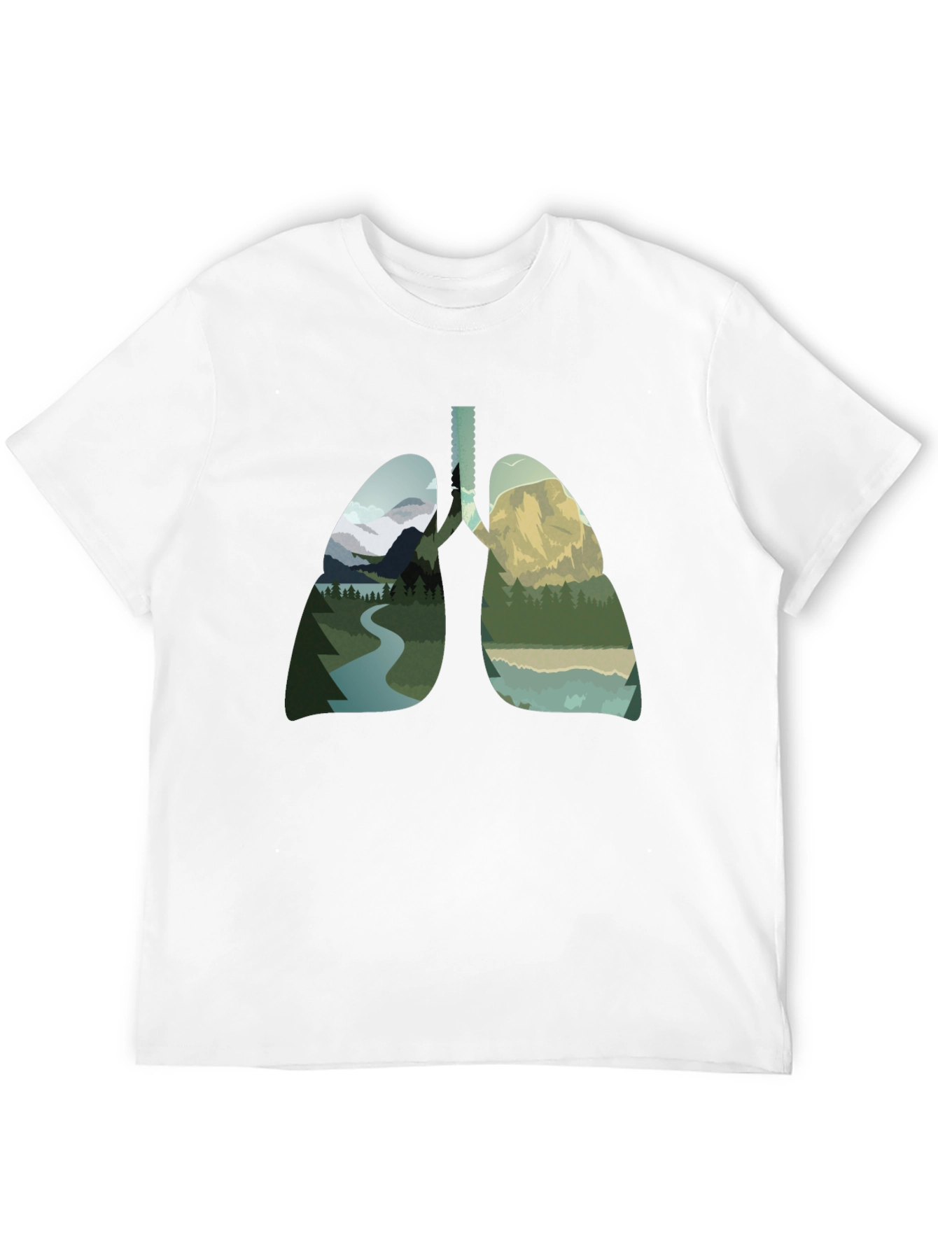 Nature Lungs Graphic Tee - Breathe the Outdoors