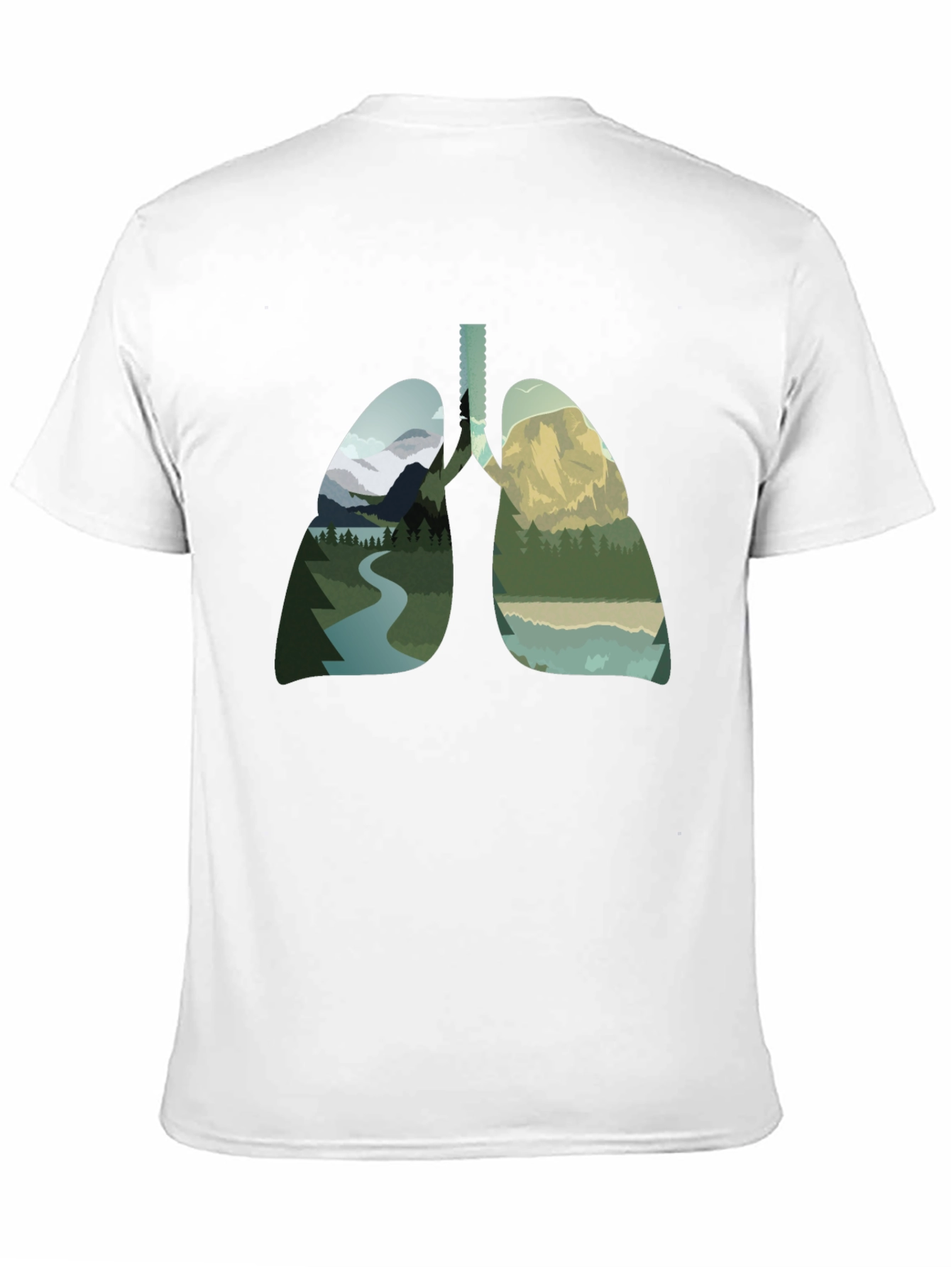 Nature Lungs Graphic Tee - Breathe the Outdoors